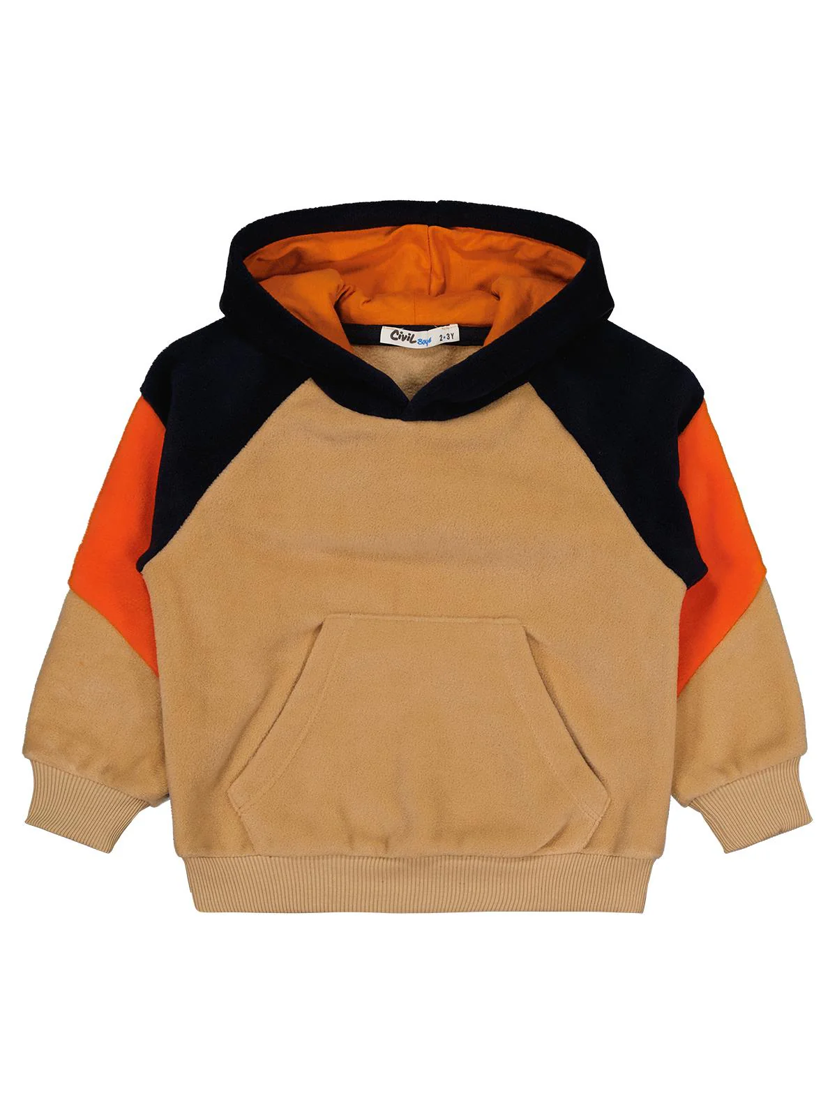 Civil Boys Parçalı Polar 2-5 Yaş Sweatshirt - Bej - Image 3