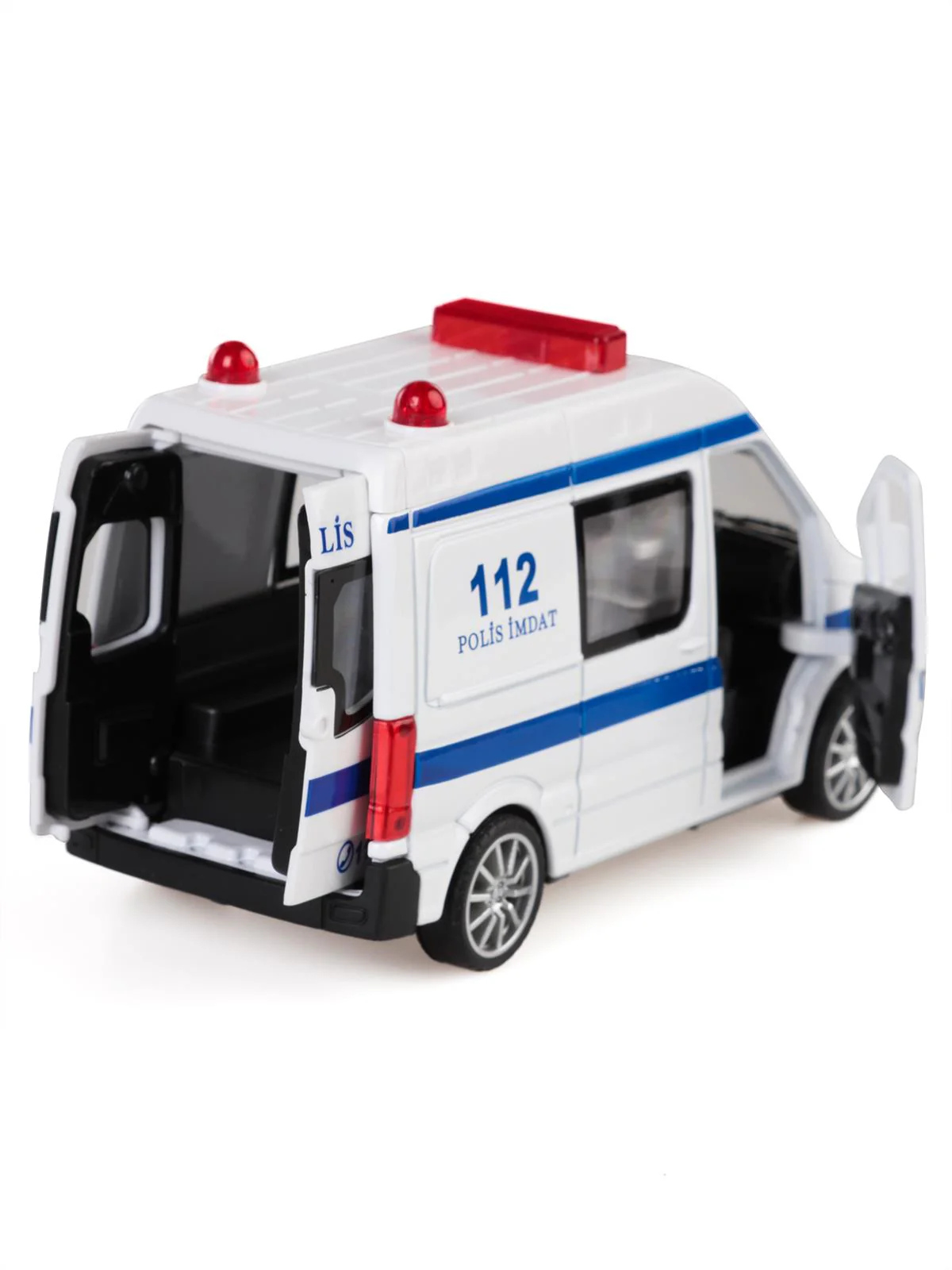 Can Oyuncak Kutuda 12 Li Sesli Çek Bırak Ambulans - Beyaz - Image 2