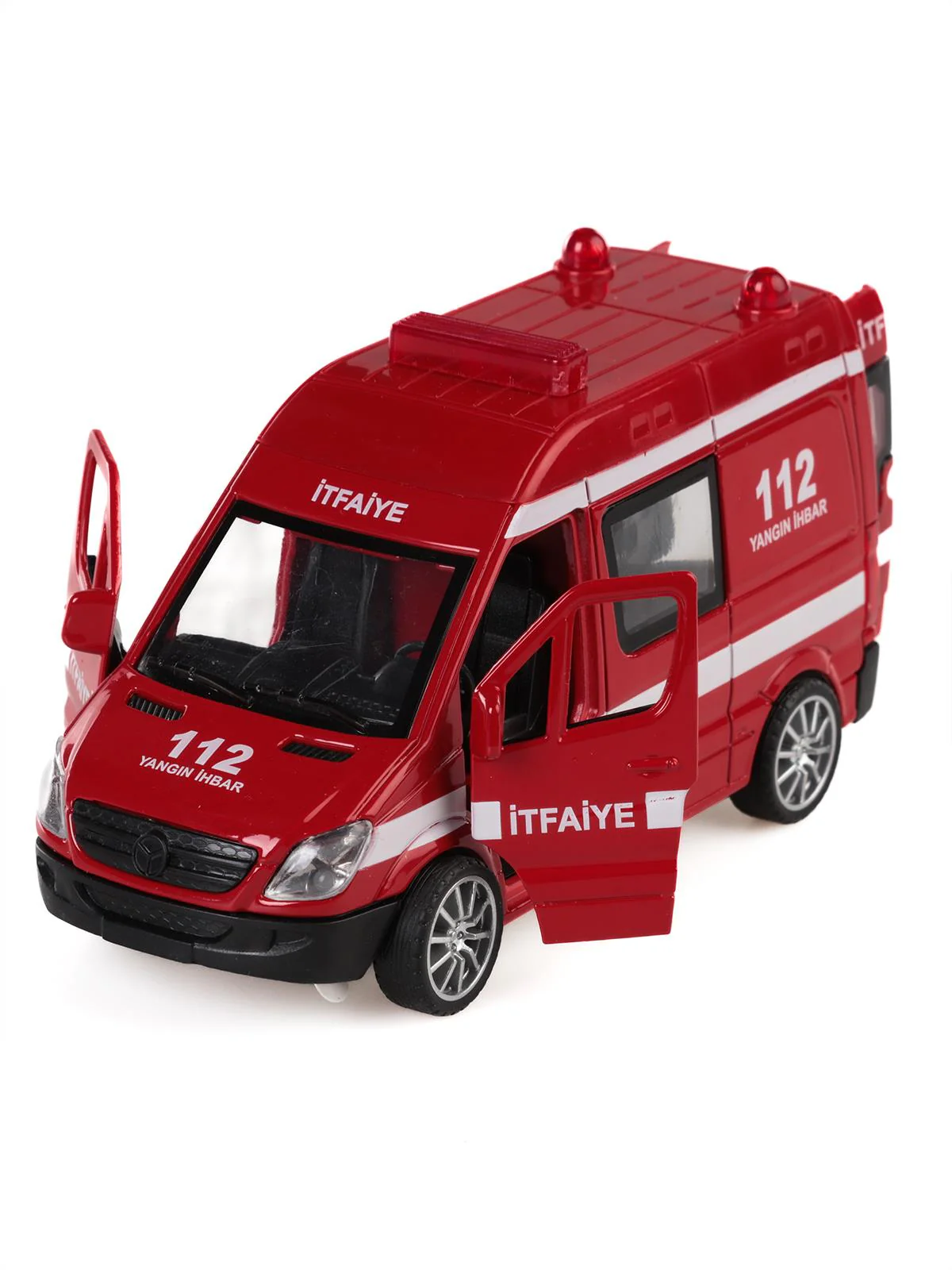 Can Oyuncak Kutuda 12 Li Sesli Çek Bırak Ambulans - Kırmızı - Image 3