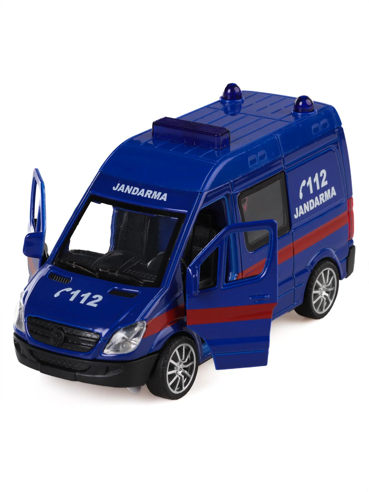 Can Oyuncak Kutuda 12 Li Sesli Çek Bırak Ambulans - Mavi - Image 3