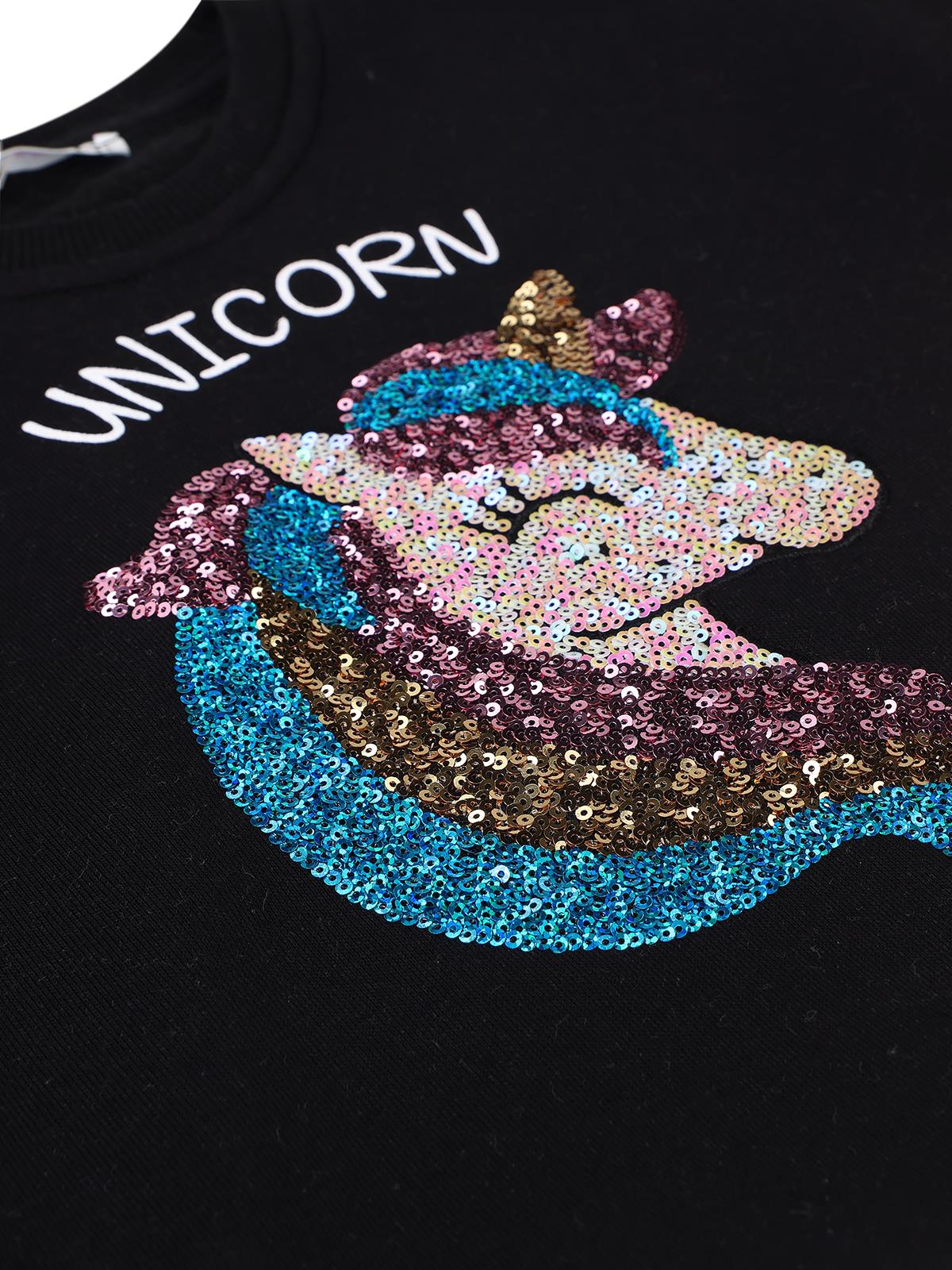Civil Girls Unicorn Nakışlı 2-5 Yaş Sweatshirt - Siyah - Image 7