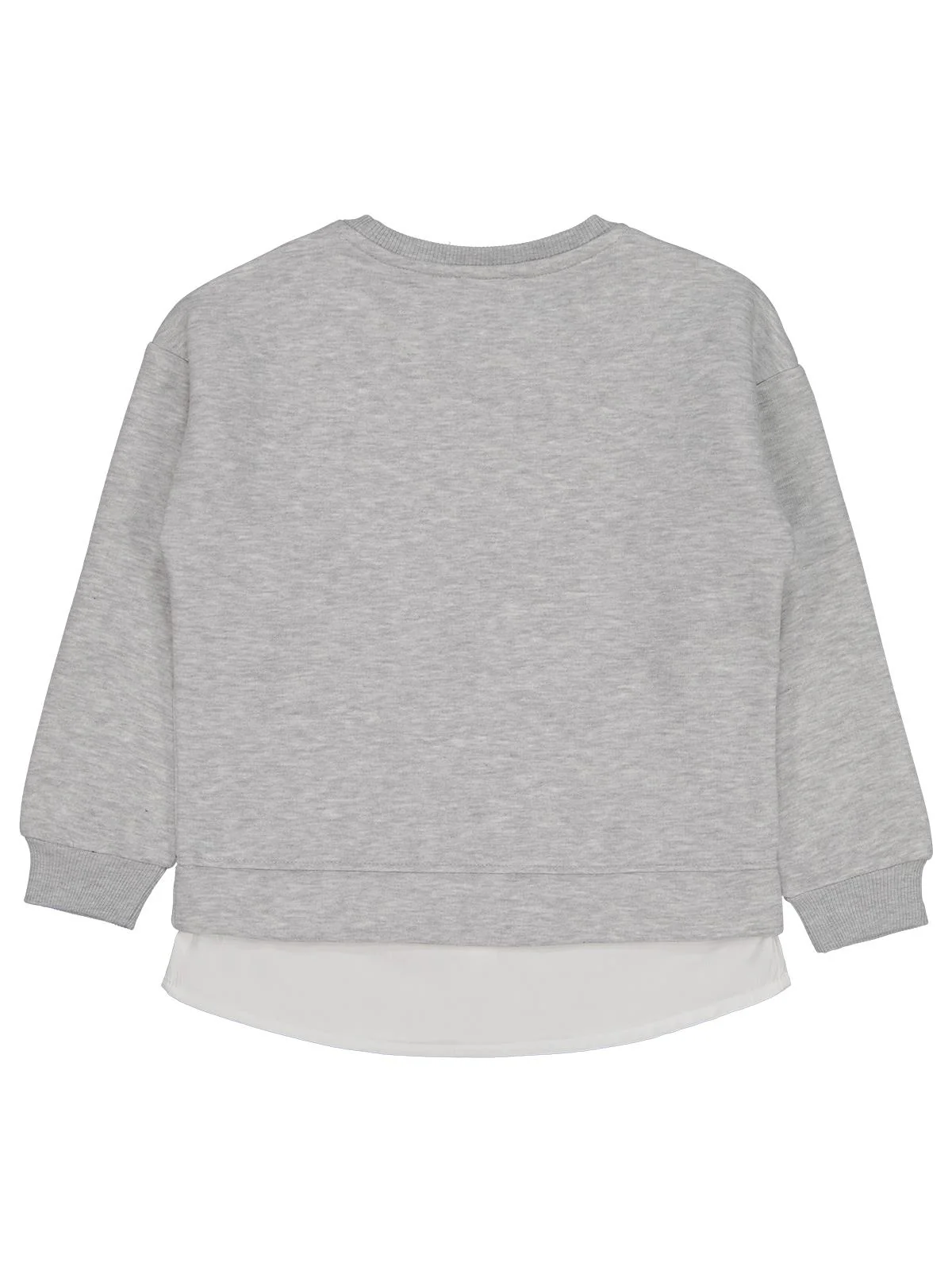 Civil Girls Love You Forever Baskılı 6-9 Yaş Sweatshirt - Gri - Image 2