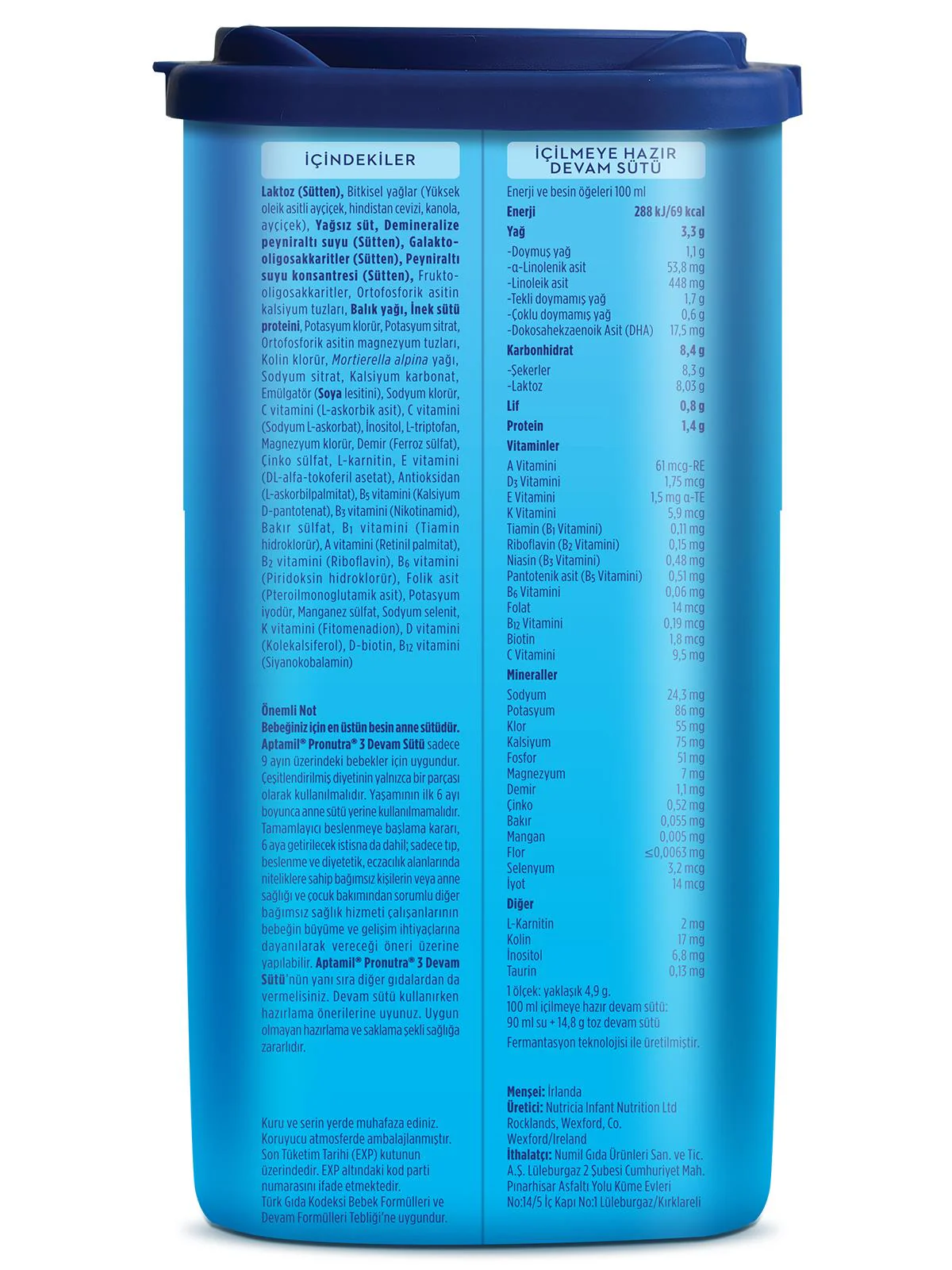 Aptamil 3 Devam Sütü 800 g 9-12 Ay Akıllı Kutu - Image 4