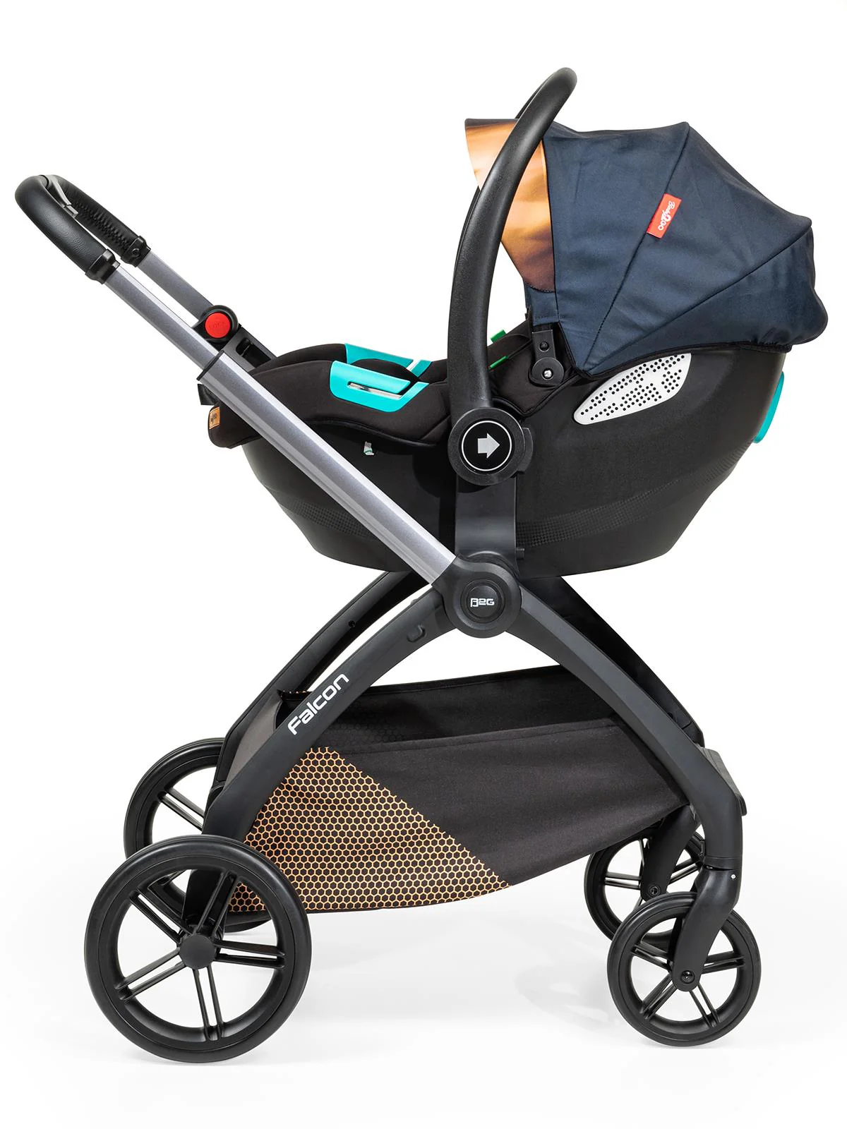 Baby2Go Falcon Travel Sistem Bebek Arabası - Gri - Image 12