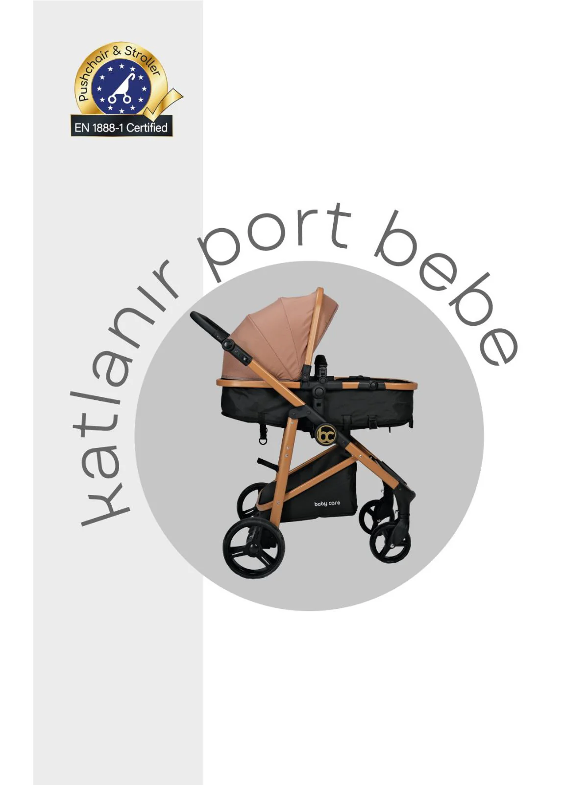 Babycare Alfa Travel Sistem Bebek Arabası - Kahverengi - Image 2
