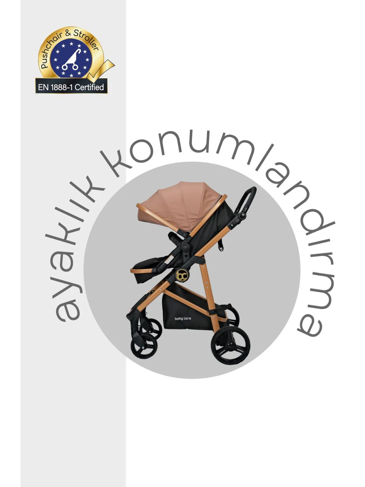 Babycare Alfa Travel Sistem Bebek Arabası - Kahverengi - Image 3