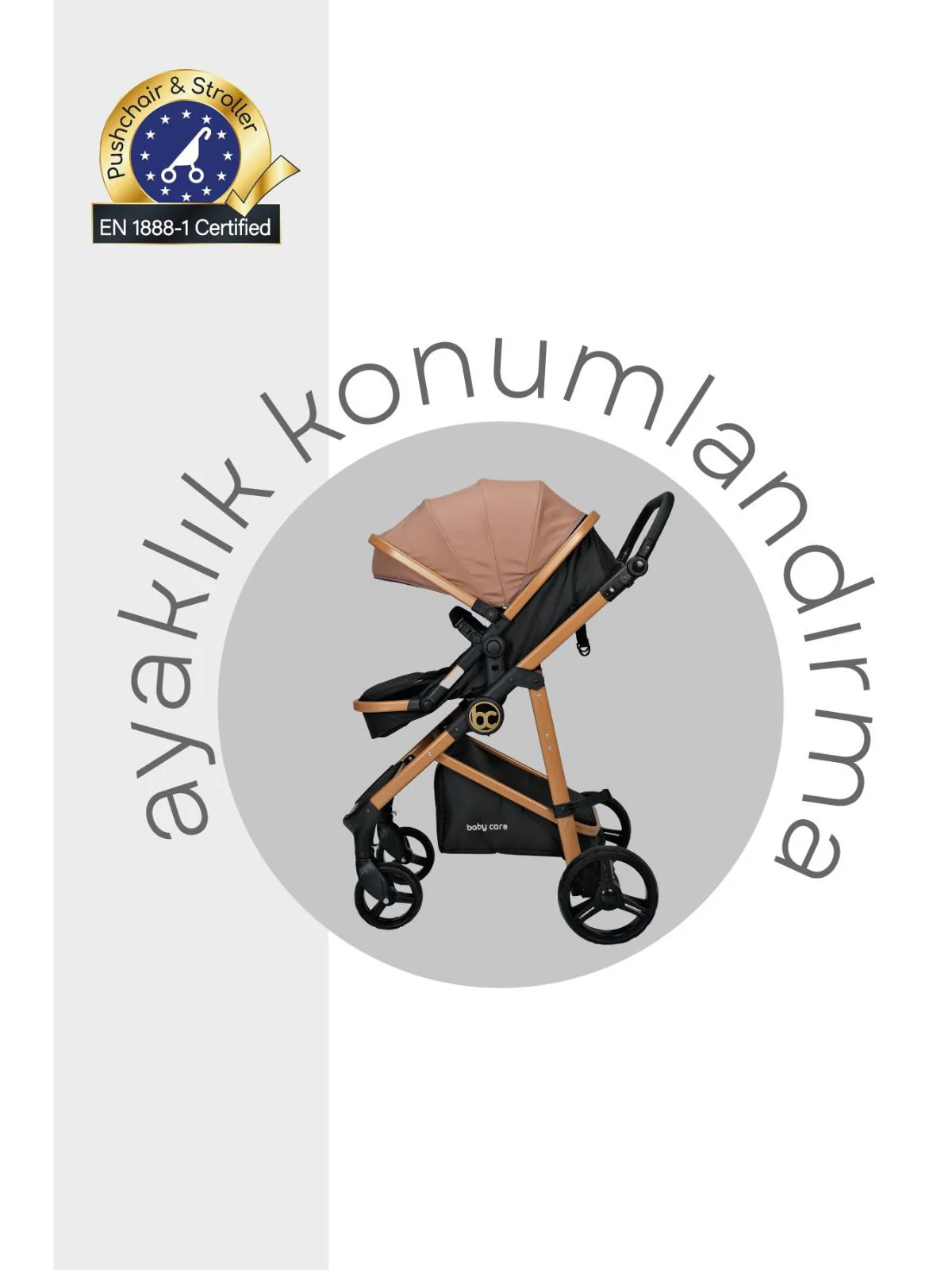 Babycare Alfa Travel Sistem Bebek Arabası - Kahverengi - Image 5