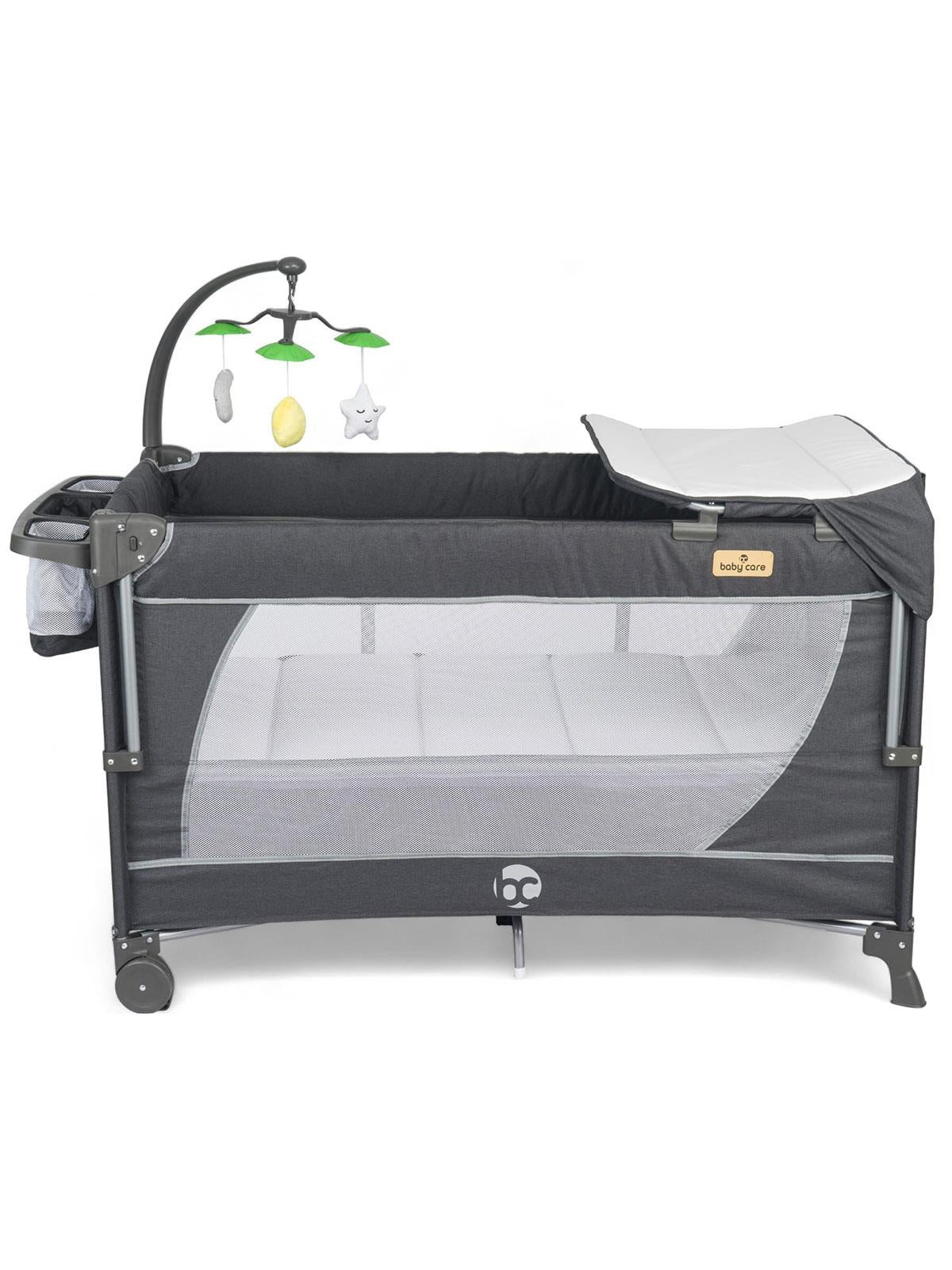 Babycare Atlantis Otomatik Anne Yanı Oyun Parkı 70x120 - Siyah