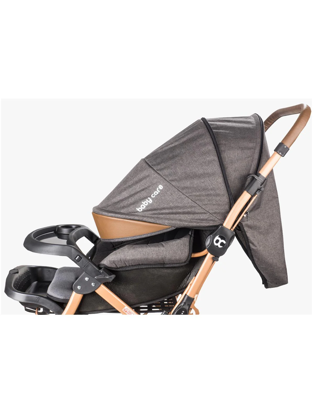 Babycare Capron Çift Yönlü Bebek Arabası - Siyah - Image 14