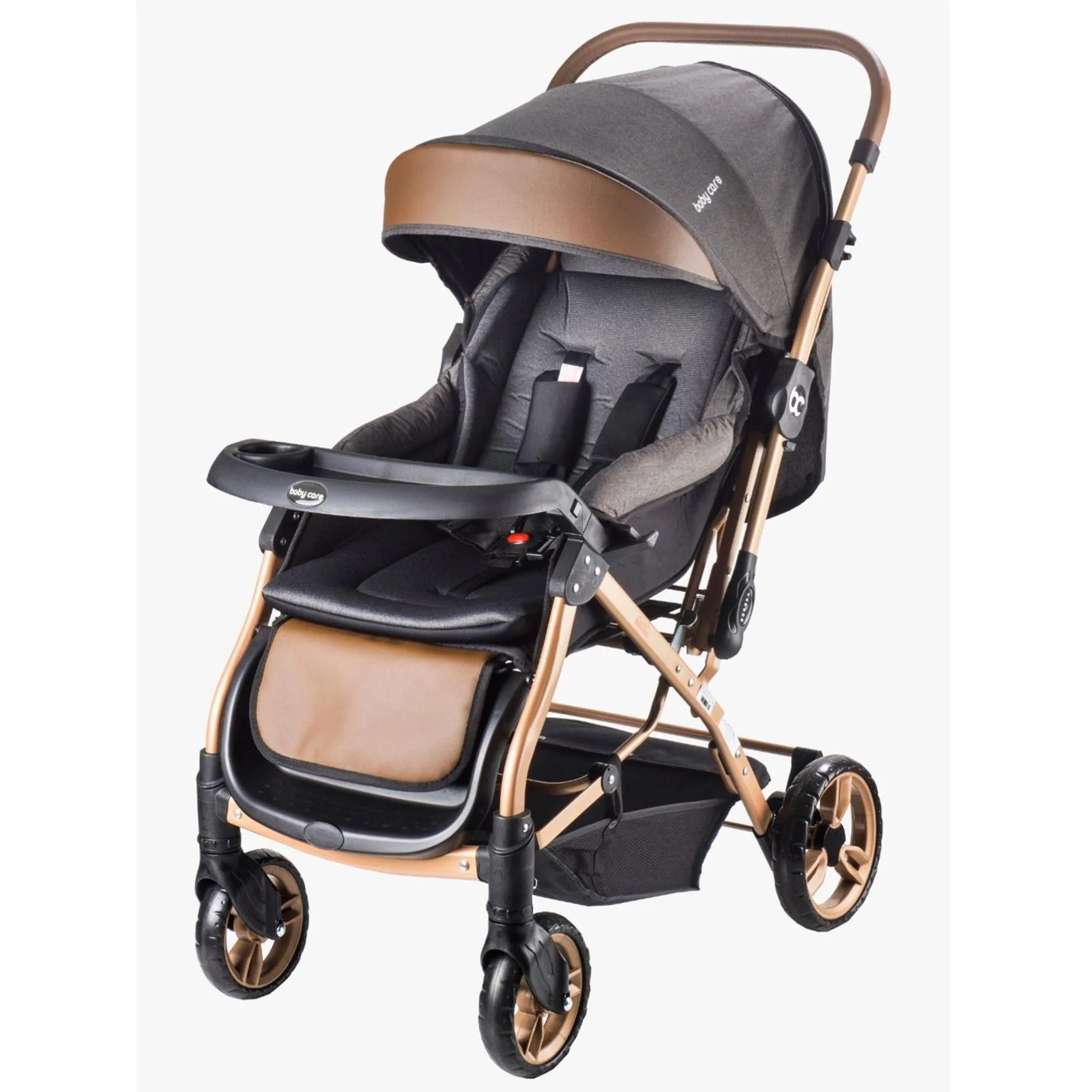 Babycare Capron Çift Yönlü Bebek Arabası - Siyah - Image 6