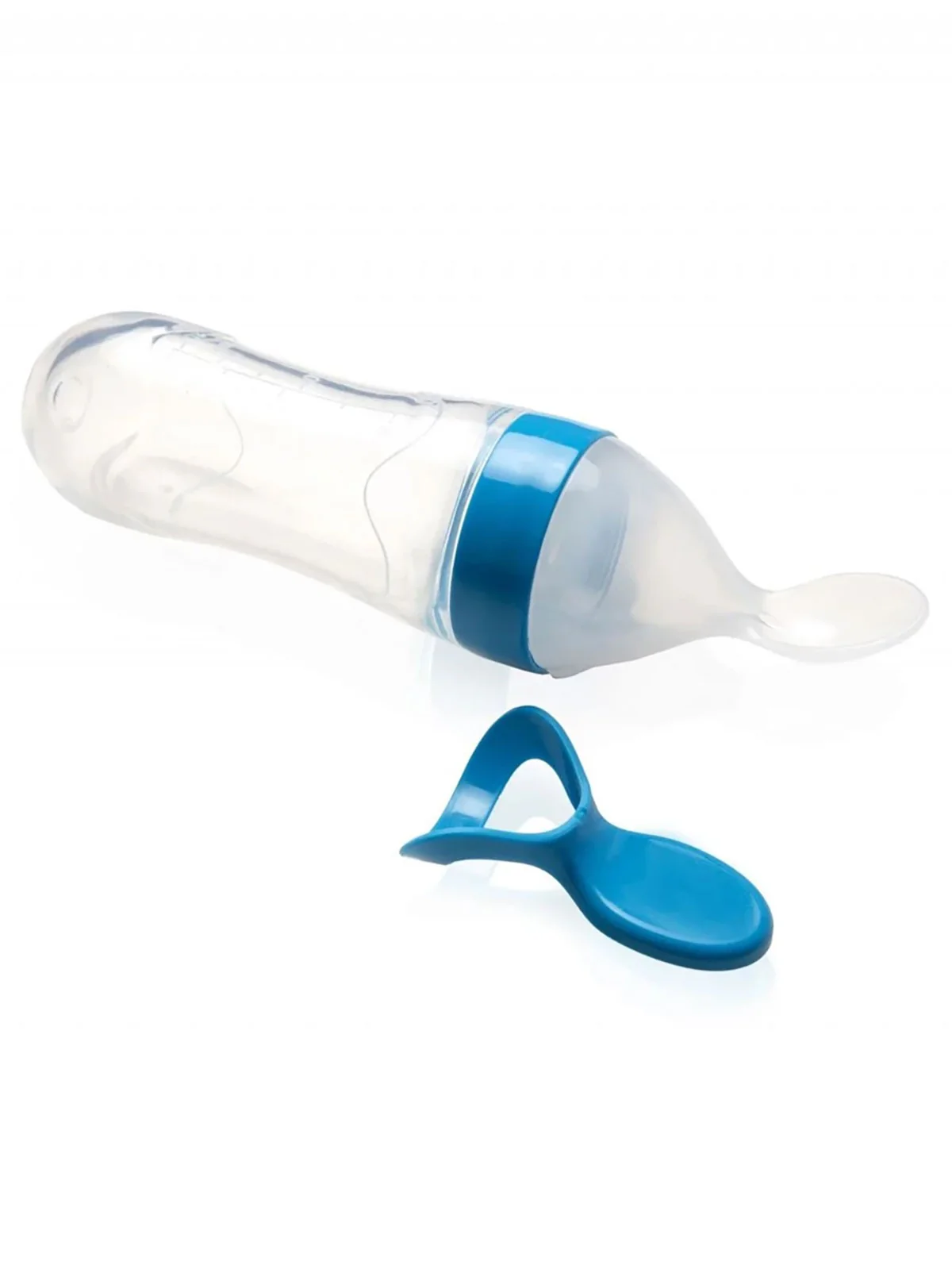 Babyjem Sıkmalı Mama Kaşığı - Mavi - Image 2