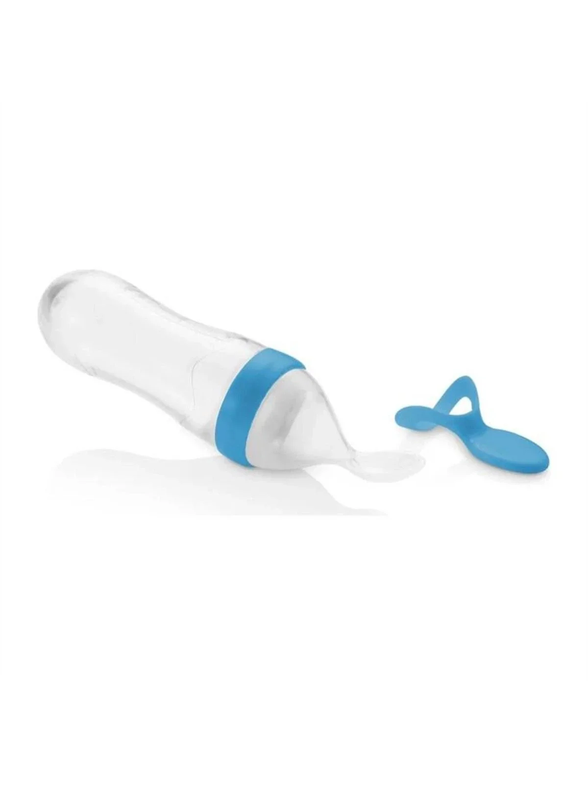Babyjem Sıkmalı Mama Kaşığı - Mavi - Image 4