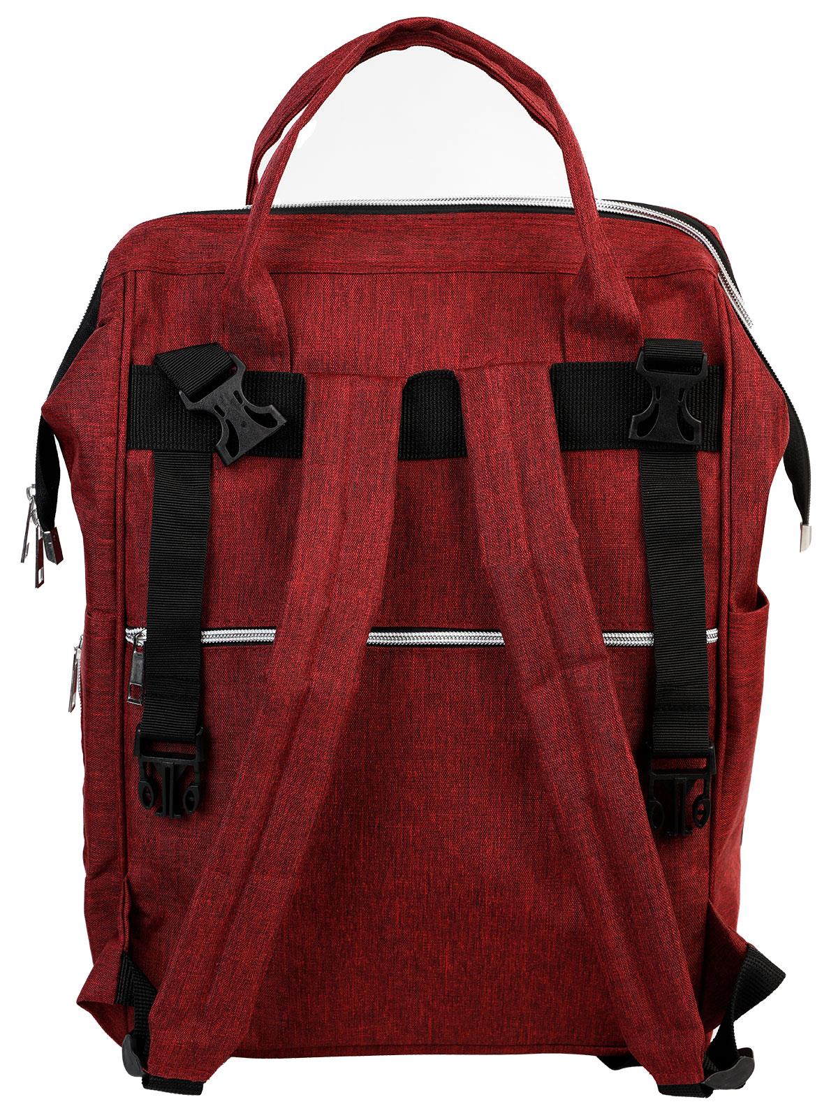 Babymol Linen Sırt Çantası - Bordo - Image 2