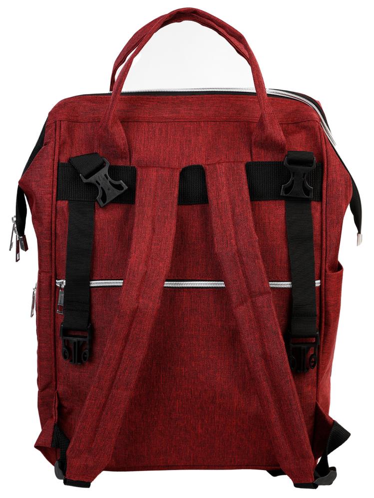 Babymol Linen Sırt Çantası - Bordo - Image 6