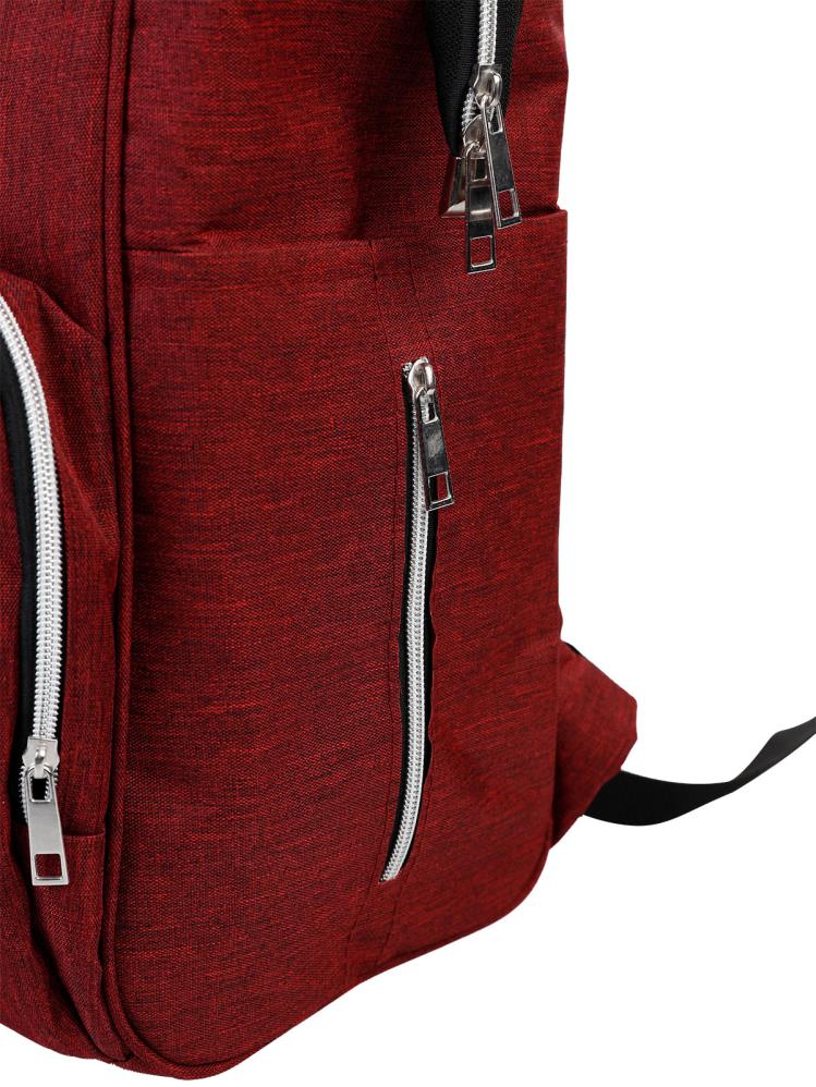 Babymol Linen Sırt Çantası - Bordo - Image 8