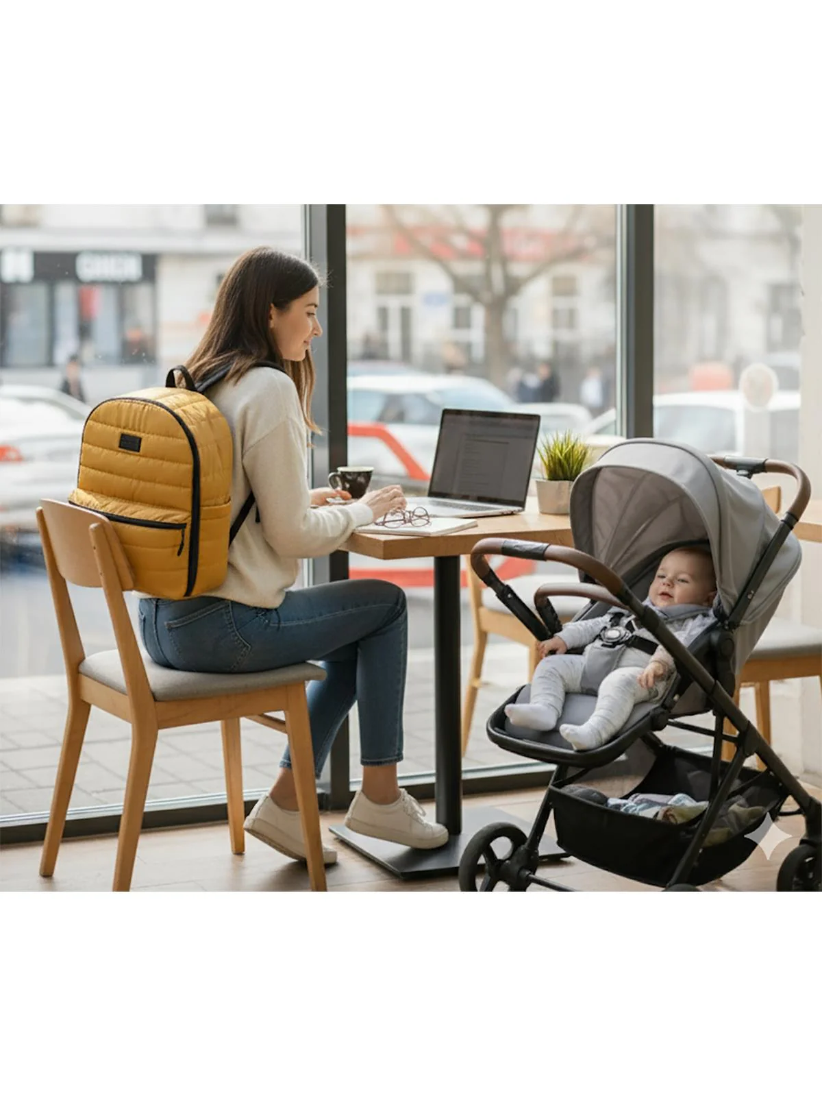 Babymol Selimiye Anne Bebek Bakım Çantası - Sarı - Image 5