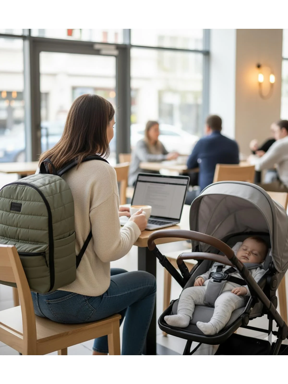 Babymol Selimiye Anne Bebek Bakım Çantası - Yeşil - Image 3