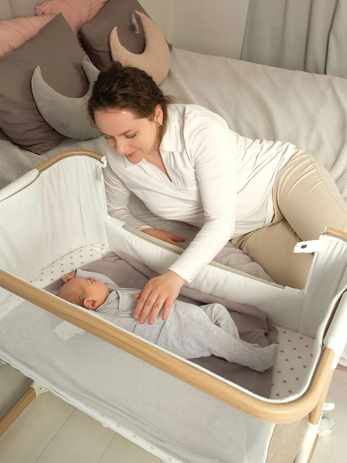 Bagi Sleepod 4İn1 Anne Yanı Beşik - Bej - Image 19
