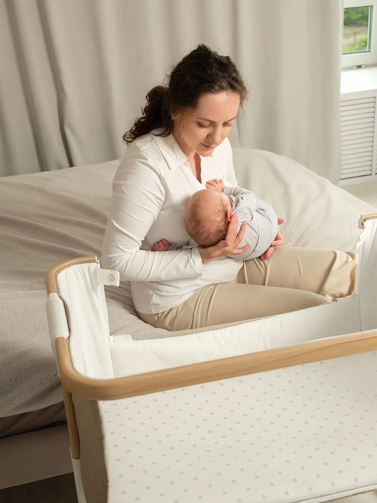 Bagi Sleepod 4İn1 Anne Yanı Beşik - Bej - Image 20