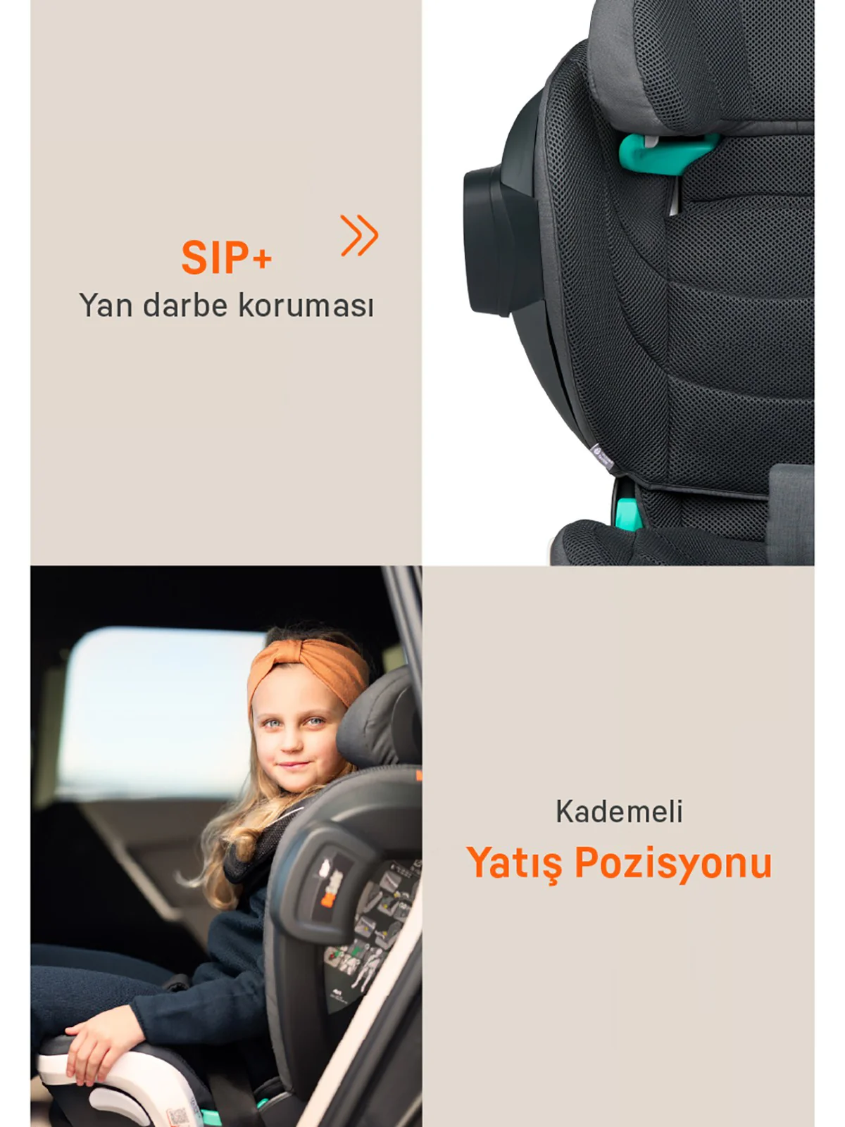 Besafe Izı Flex Fıx I-Sıze 2 Oto Koltuğu 15-36 kg - Gri - Image 6