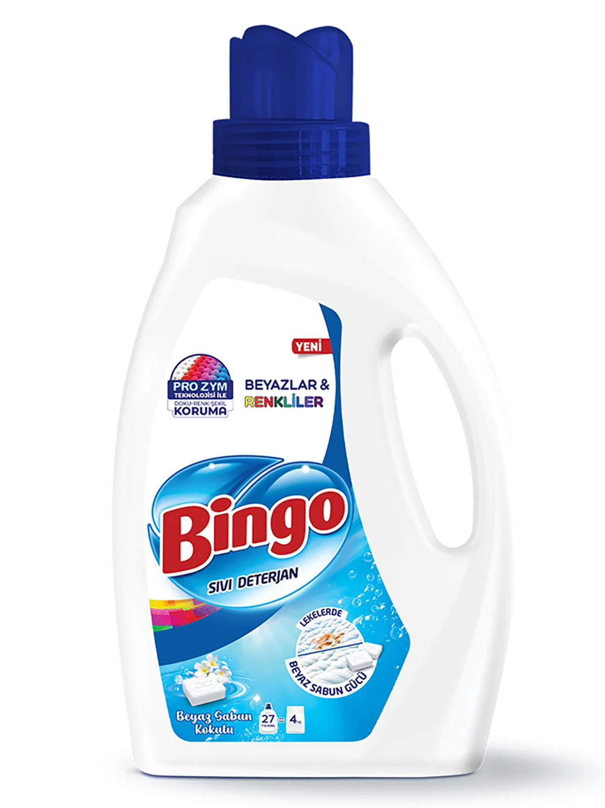 Bingo Sıvı Deterjan Renkli&Beyaz Beyaz Sabun 1755 ml - Image 3