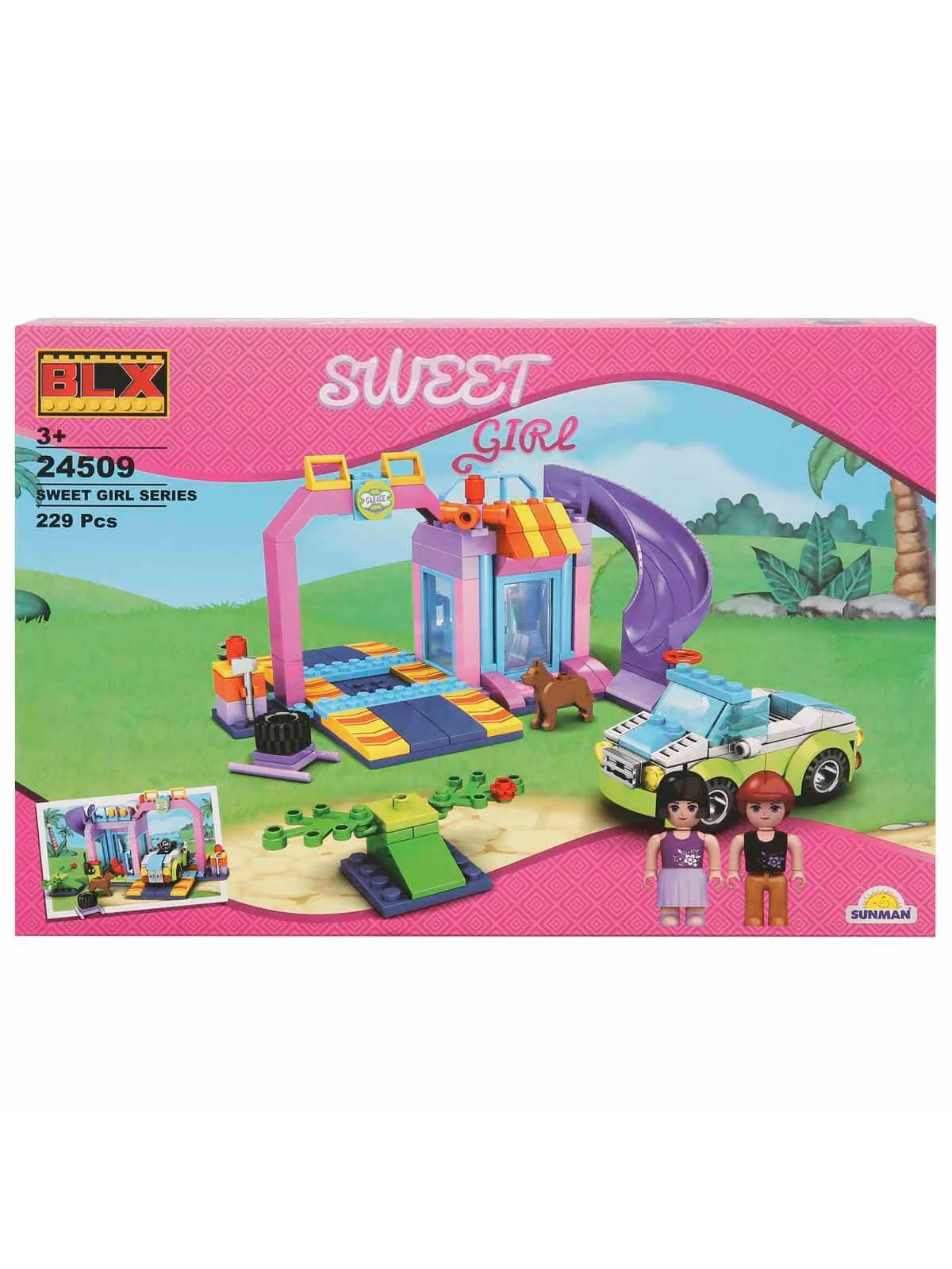 Sweet Girl Kaydıraklı Araba Bakım Merkezi 229 Parça - Image 3