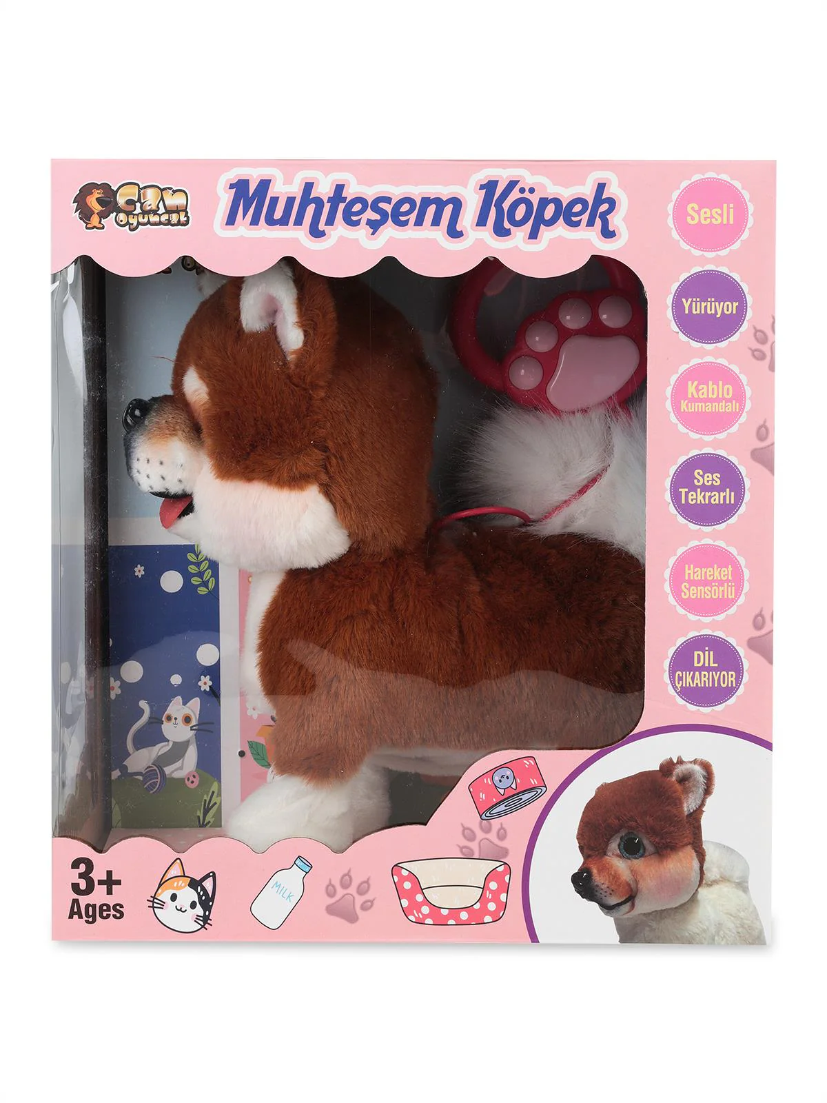 Can Oyuncak Kumandalı Kopek Sesli - Kahverengi - Image 3