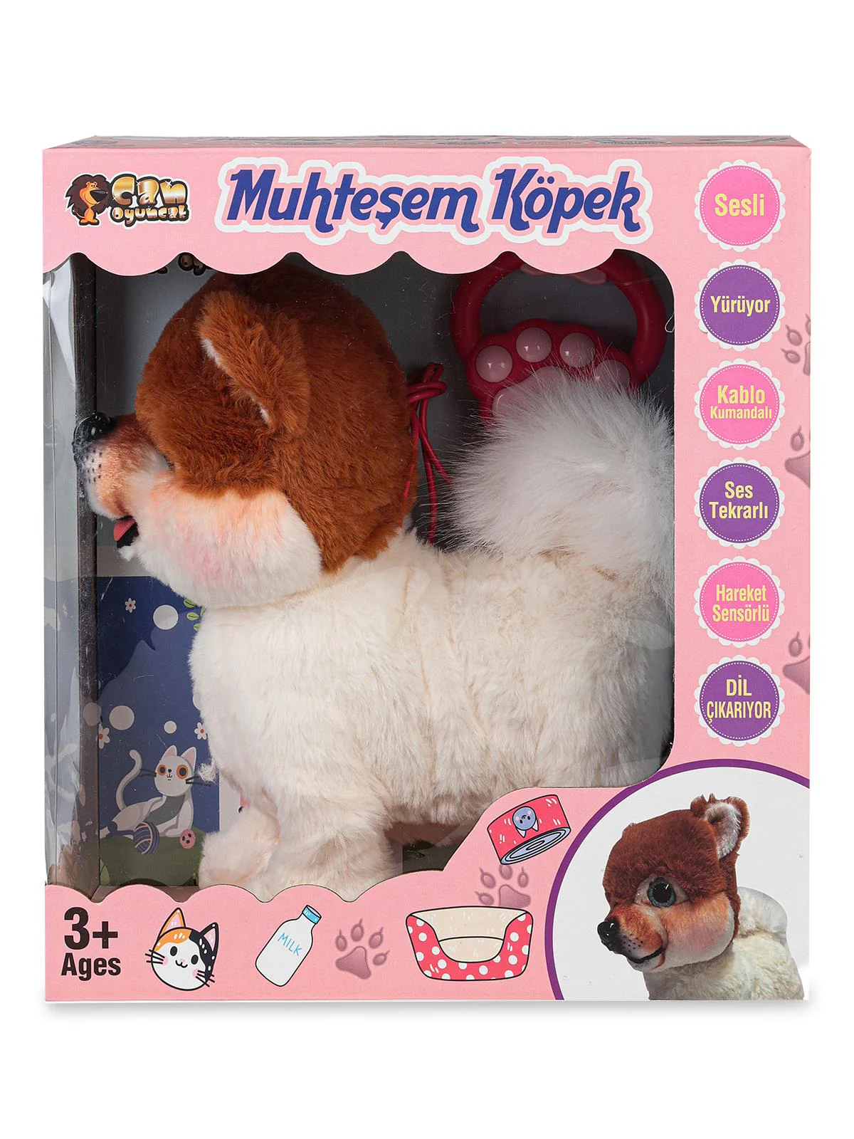 Can Oyuncak Kumandalı Kopek Sesli - Kahverengi - Image 3