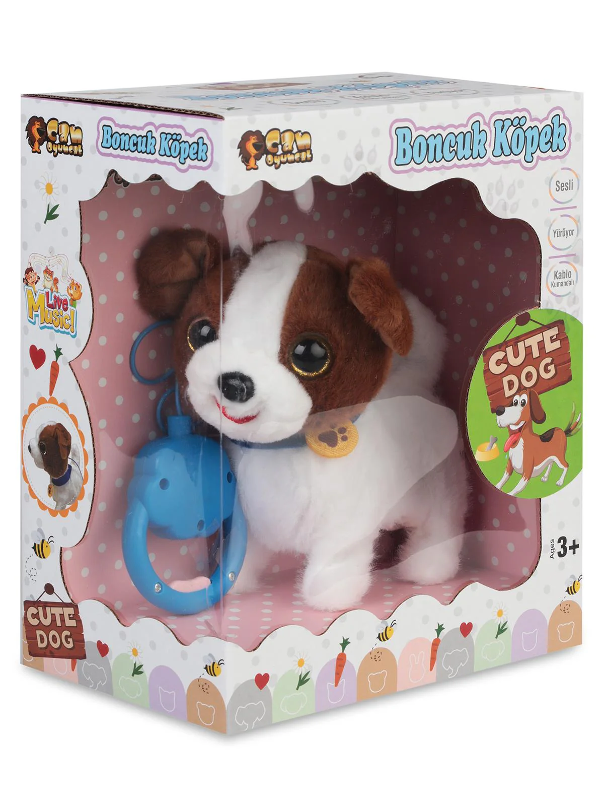 Can Oyuncak Kumandalı Sesli Köpek - Kahverengi - Image 3
