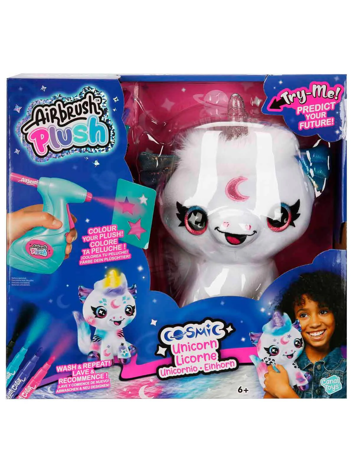 Canal Toys Işıklı Airbrush Plush Cosmic Unicorn - Image 2