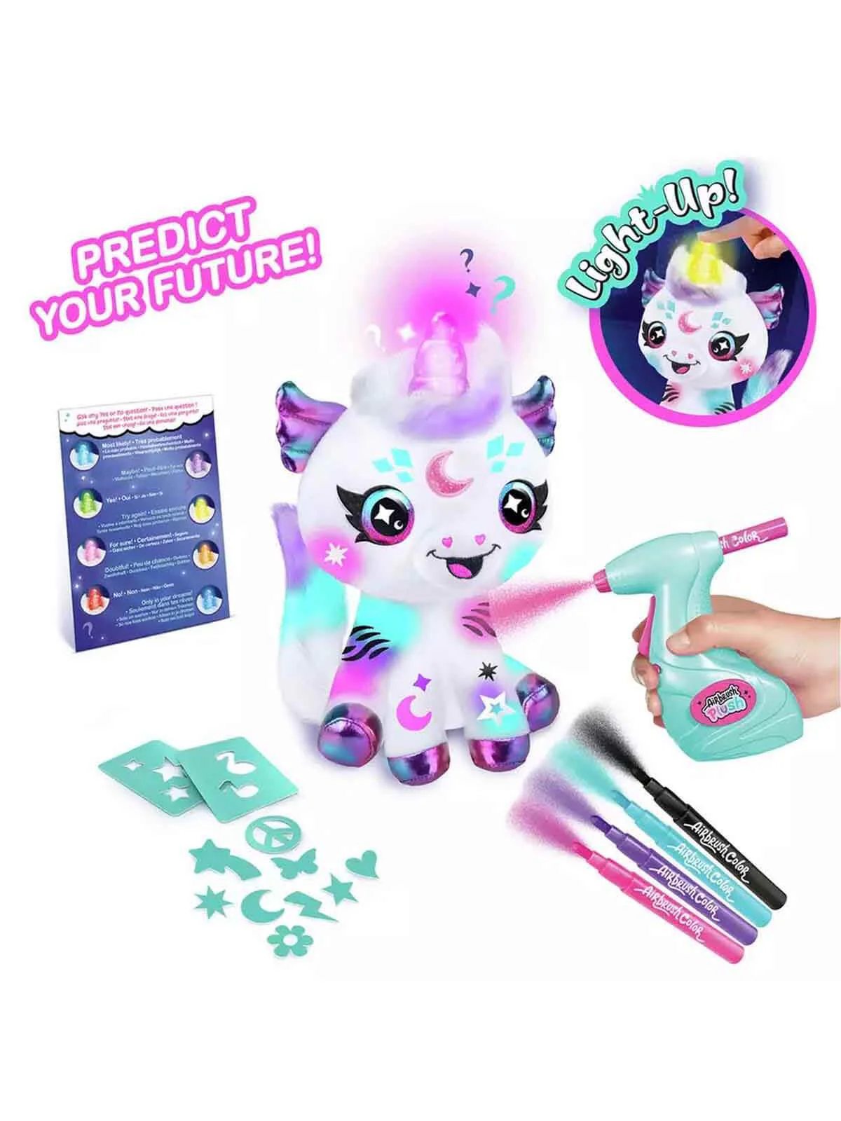 Canal Toys Işıklı Airbrush Plush Cosmic Unicorn - Image 4