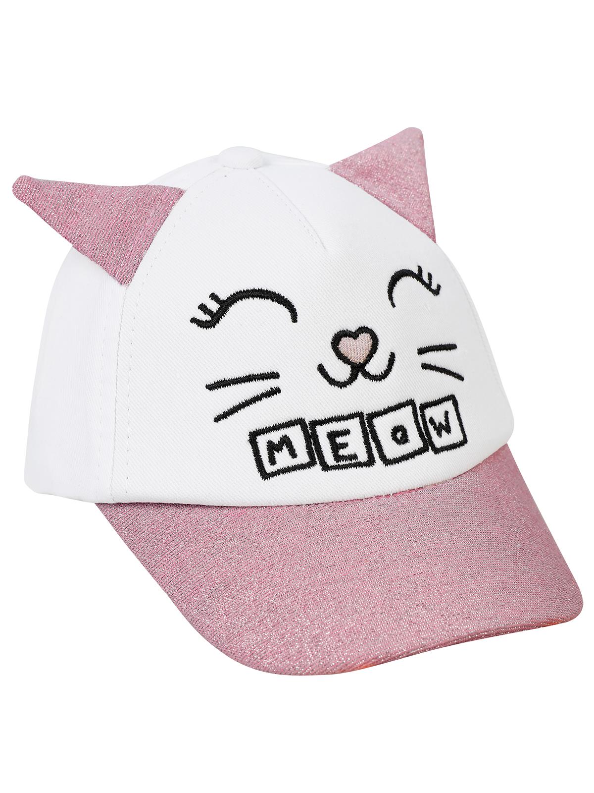 Cat 0-24 Ay Bebek Kep Şapka - Beyaz-Pembe - Image 6