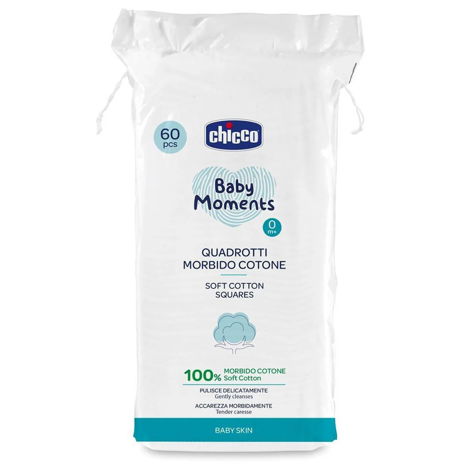 Chicco Baby Moments Temizleme Pamuğu 60 Adet - Image 2
