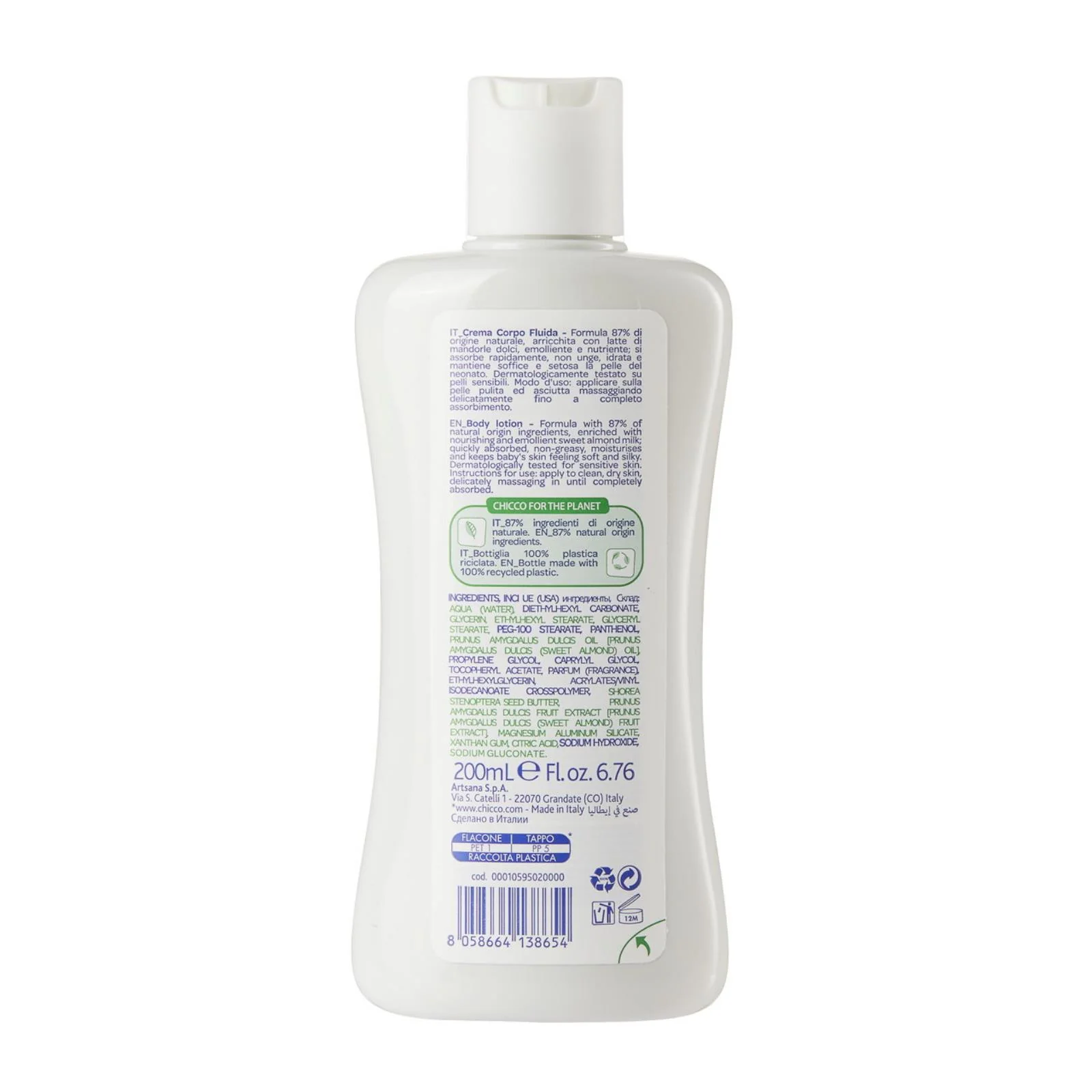 Chicco Bm Doğal Vücut Losyonu 200 ml - Image 2