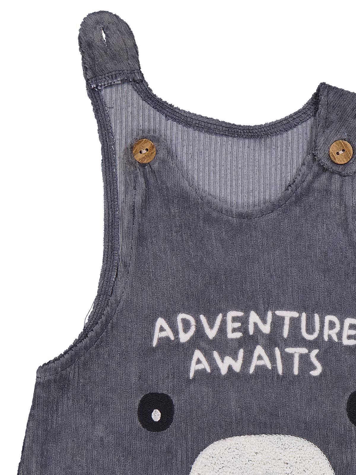 Civil Baby Adventure Awaıts Nakışlı Badili 6-18 Ay Slopet - Gri - Image 2