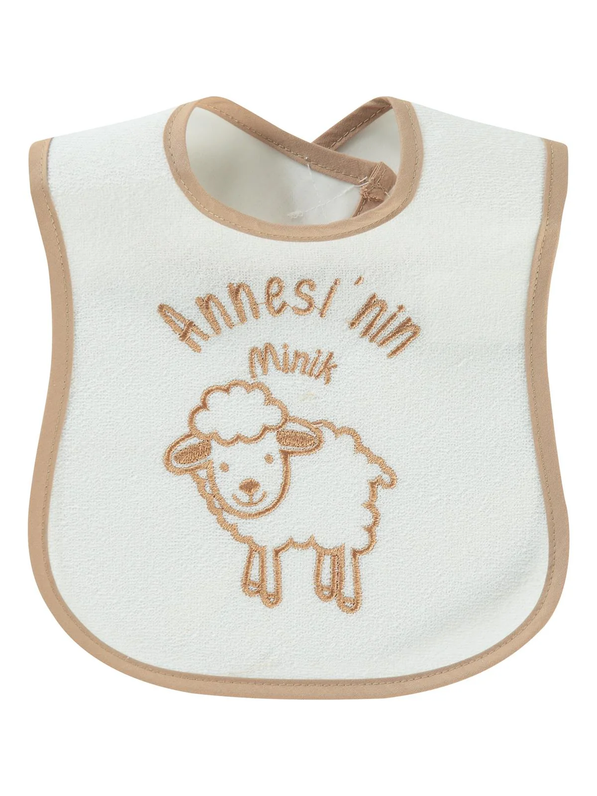 Civil Baby Annesi'Nin Minik Kuzusu Nakışlı Mama Önlüğü