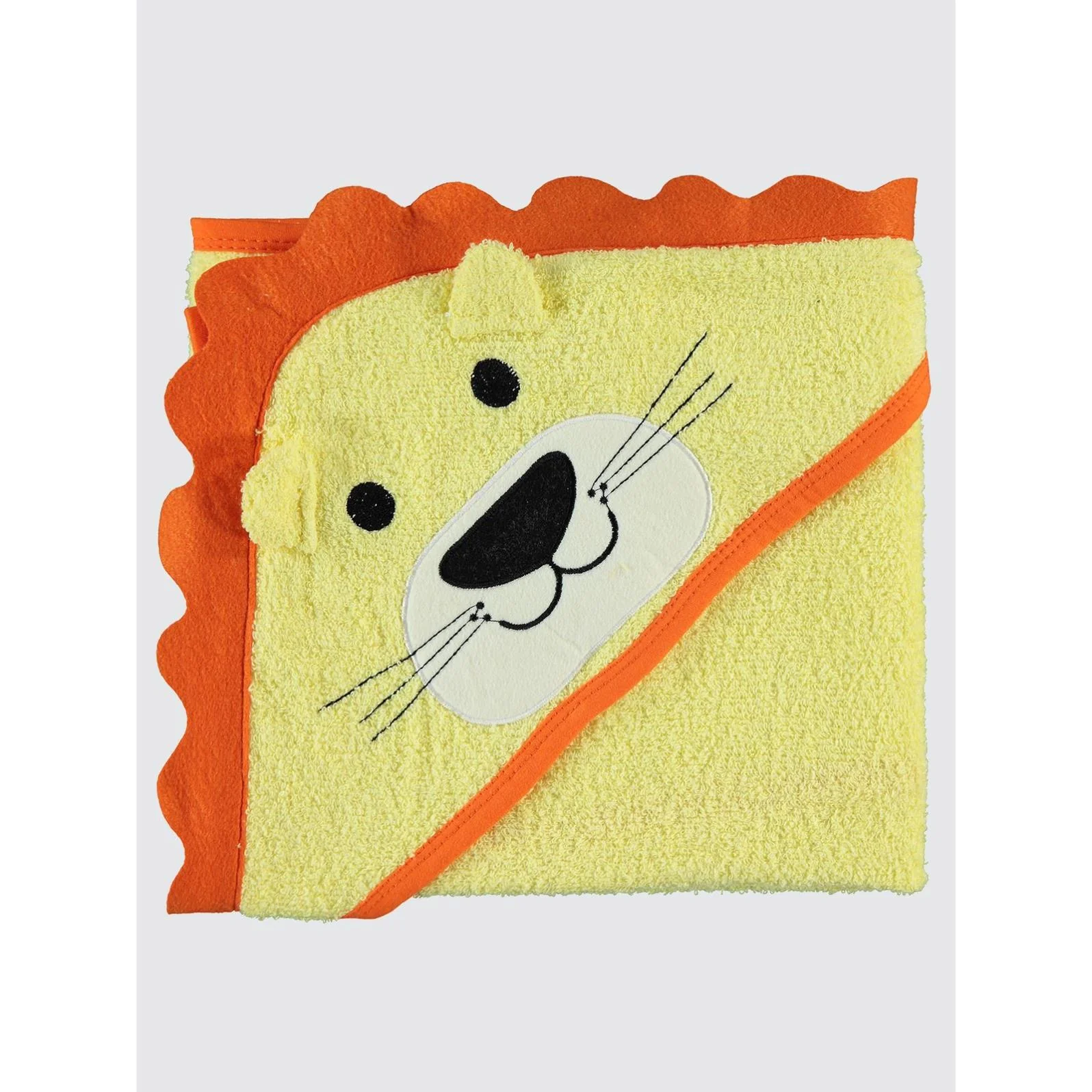 Civil Baby Aslan Nakışlı Havlu - Sarı - Image 4