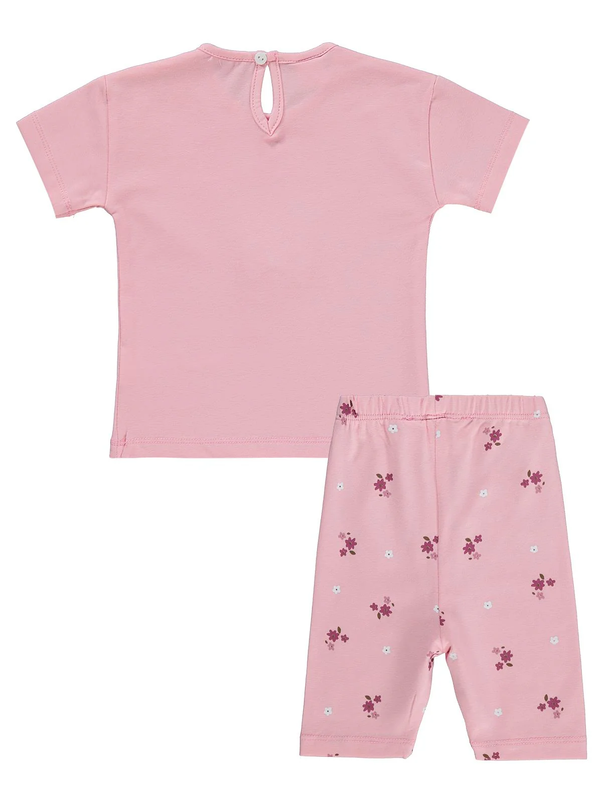 Civil Baby Ayıcık Baskılı Fiyonklu 6-18 Ay Takım - Pembe - Image 5