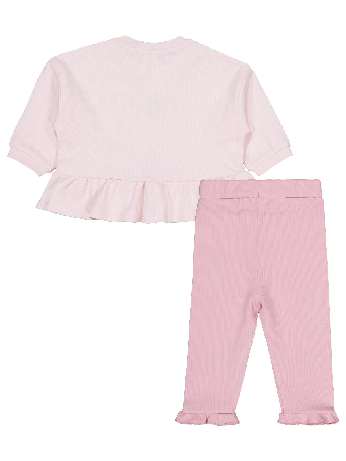 Civil Baby Balerin Nakışlı 6-18 Ay Takım - Pembe - Image 5