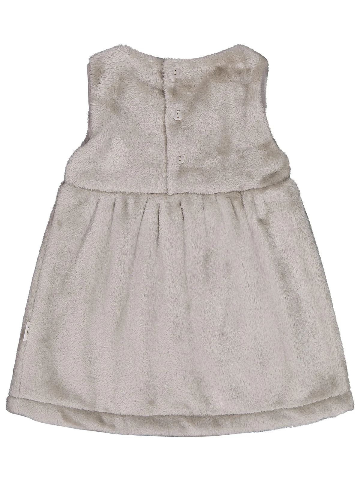 Civil Baby Cep Detaylı Kedi Nakışlı 6-18 Ay Elbise - Gri - Image 2