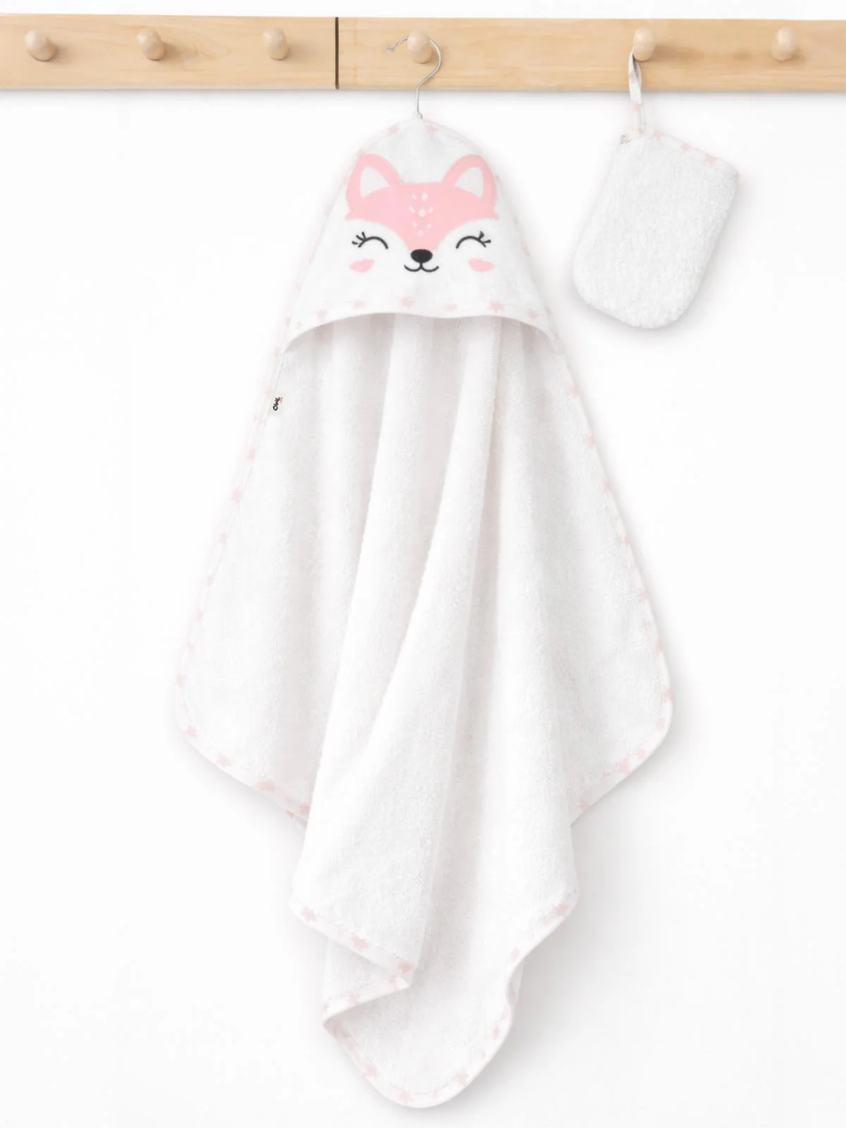 Civil Baby Ceylan Nakışlı Bambu Havlu - Ekru