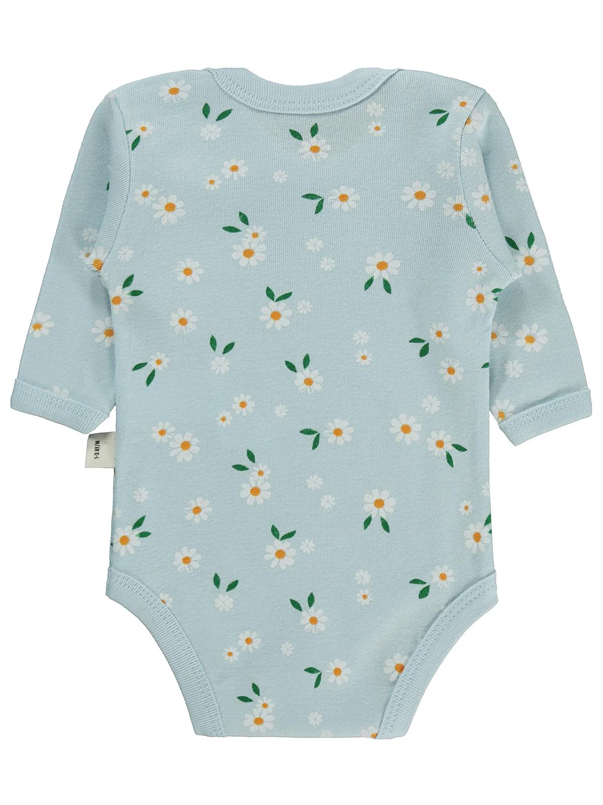 Civil Baby Çiçek Empirme 1-36 Ay Çıtçıtlı Badi - Mavi - Image 2