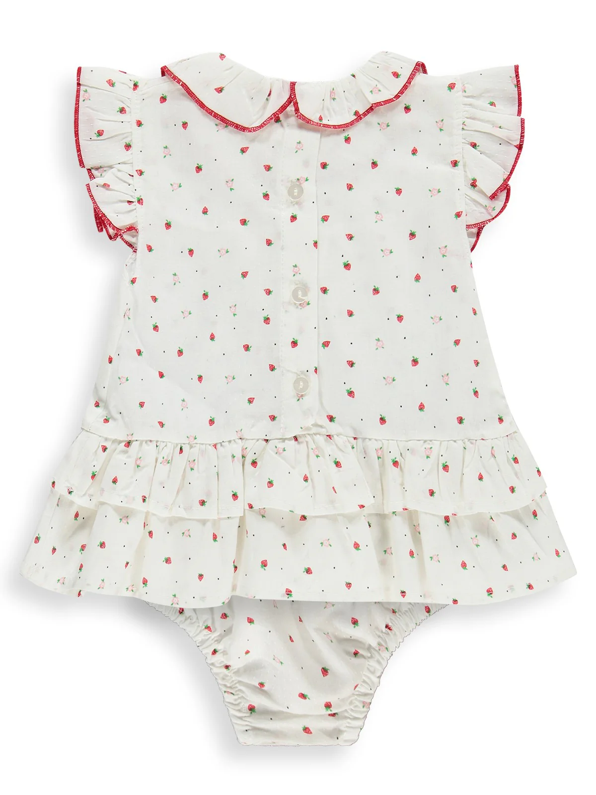 Civil Baby Çilek Empirme 6-18 Ay Takım - Kırmızı - Image 9
