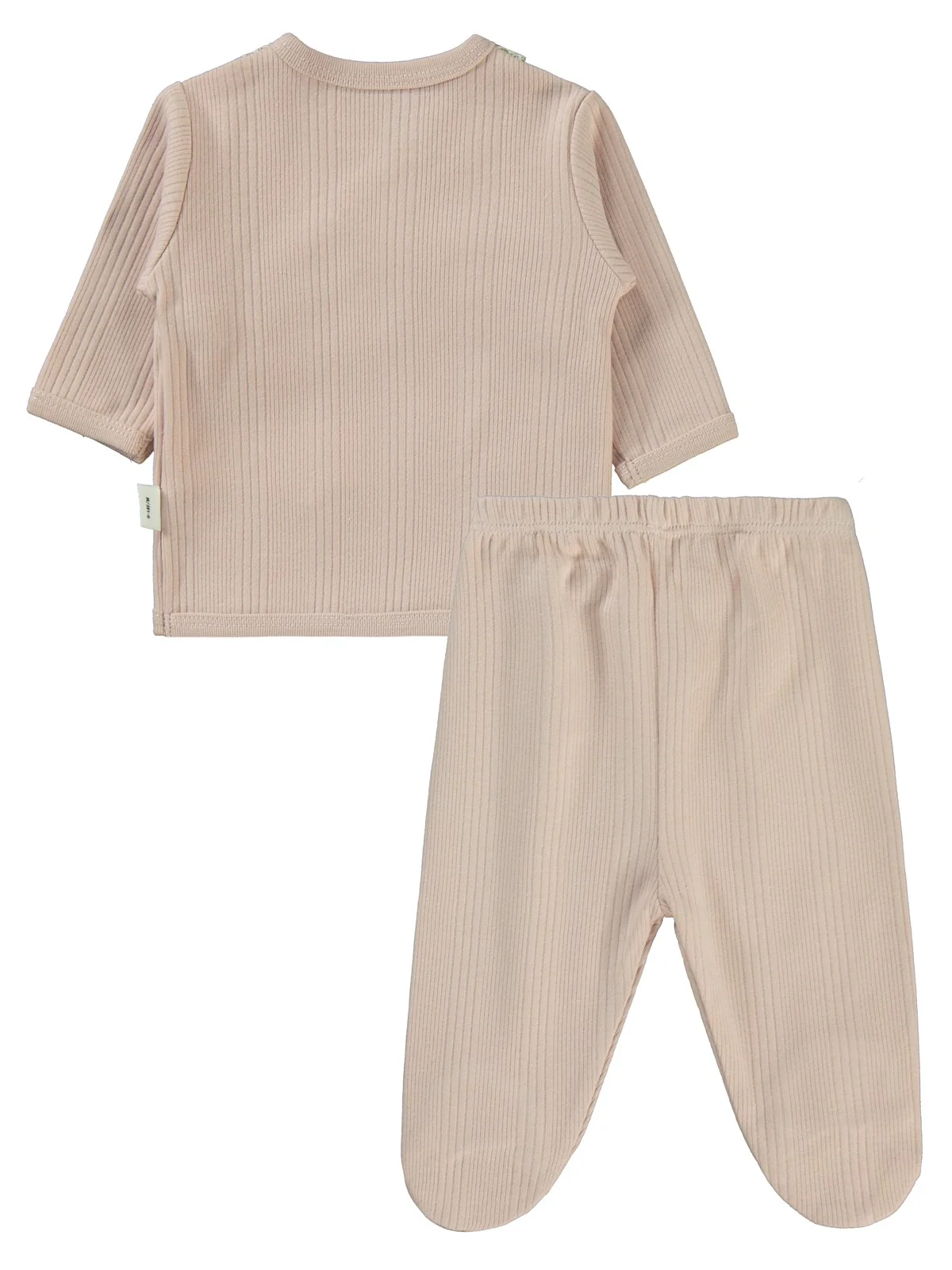 Civil Baby Çizgi Raporlu 0-1 Ay Zıbın Takımları - Pudra - Image 3
