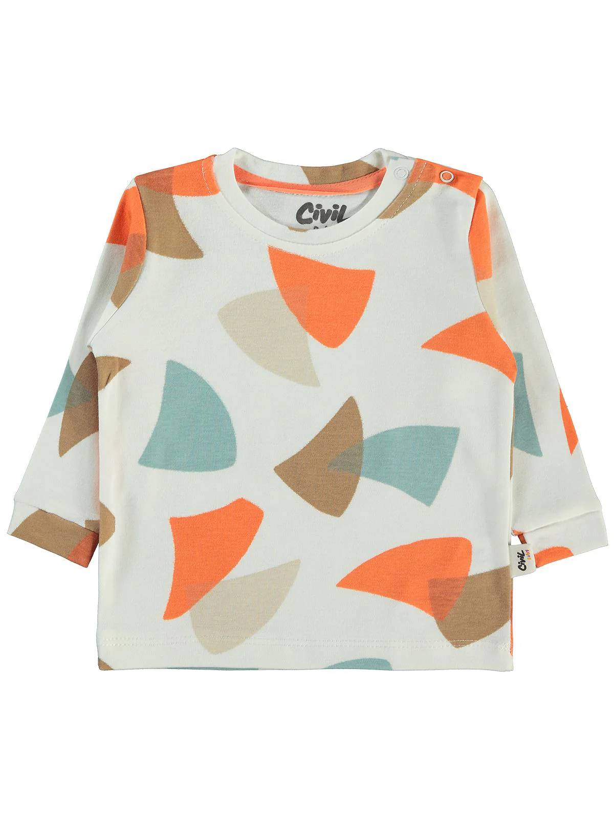 Civil Baby Colored Fıgures Baskılı 6-18 Sweatshirt - Turuncu - Image 6