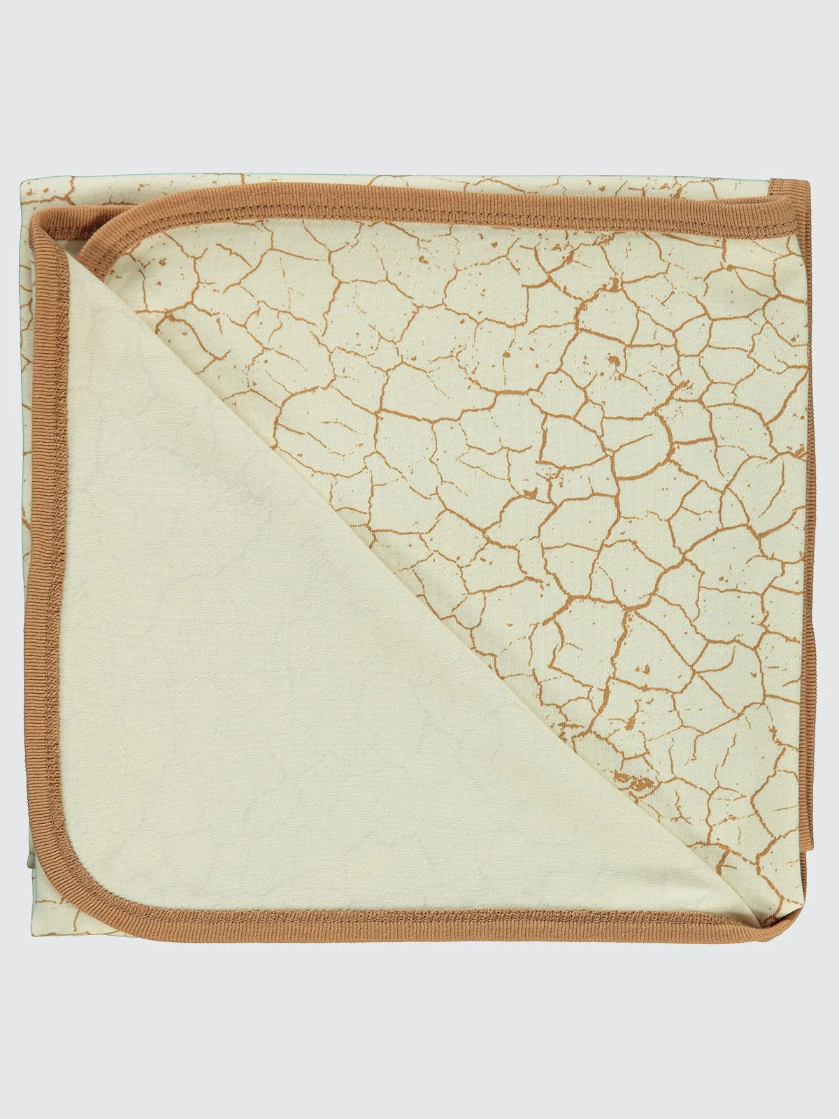 Civil Baby Crack Pattern Baskılı Battaniye - Kahve