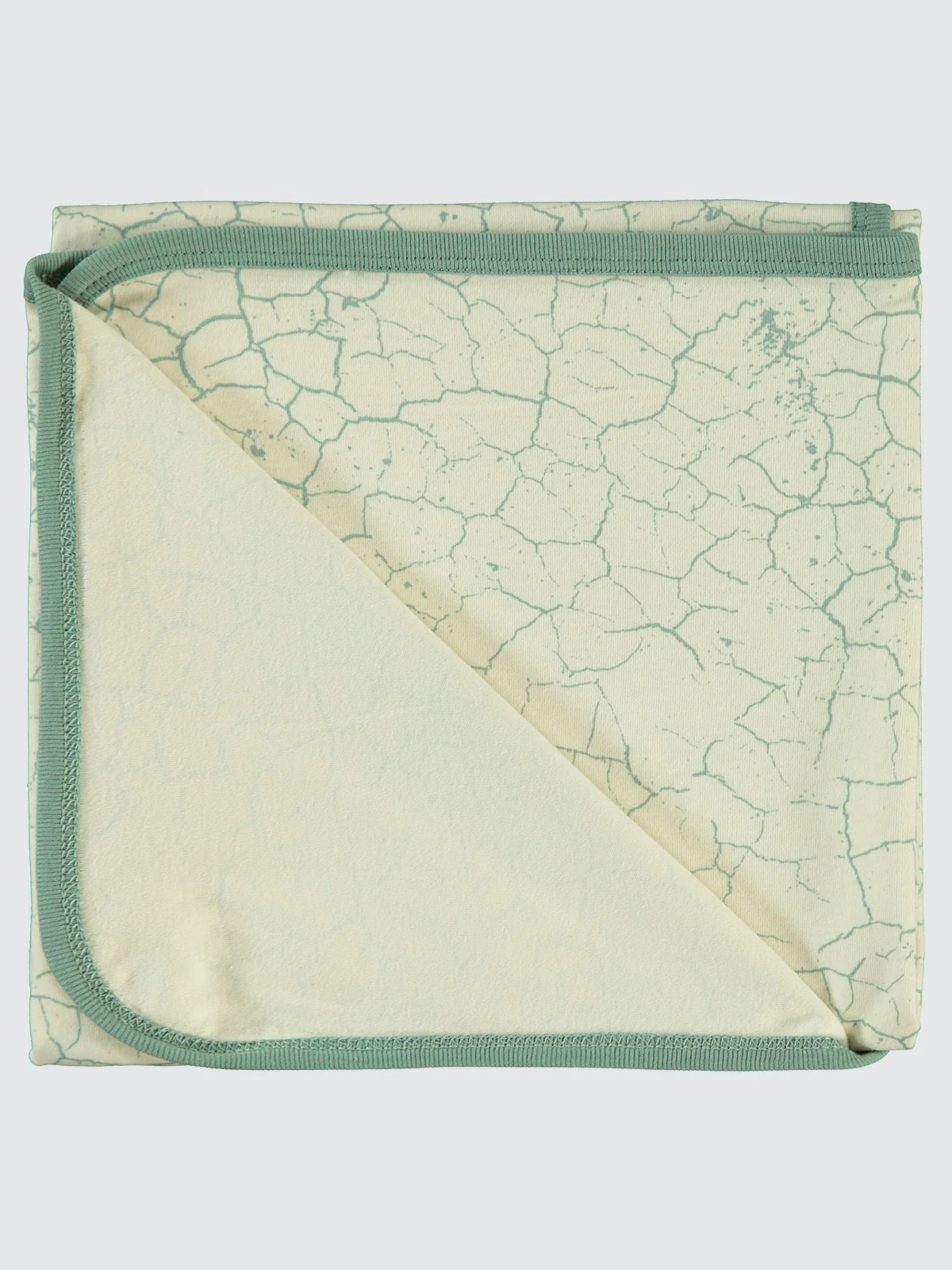 Civil Baby Crack Pattern Baskılı Battaniye - Yeşil