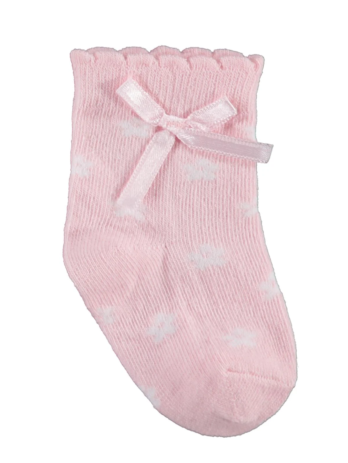 Civil Baby Dantel ve Fiyonk Aksesuarlı 3'lü 6-18 Ay Bebek Kız Çorap Set - Image 5