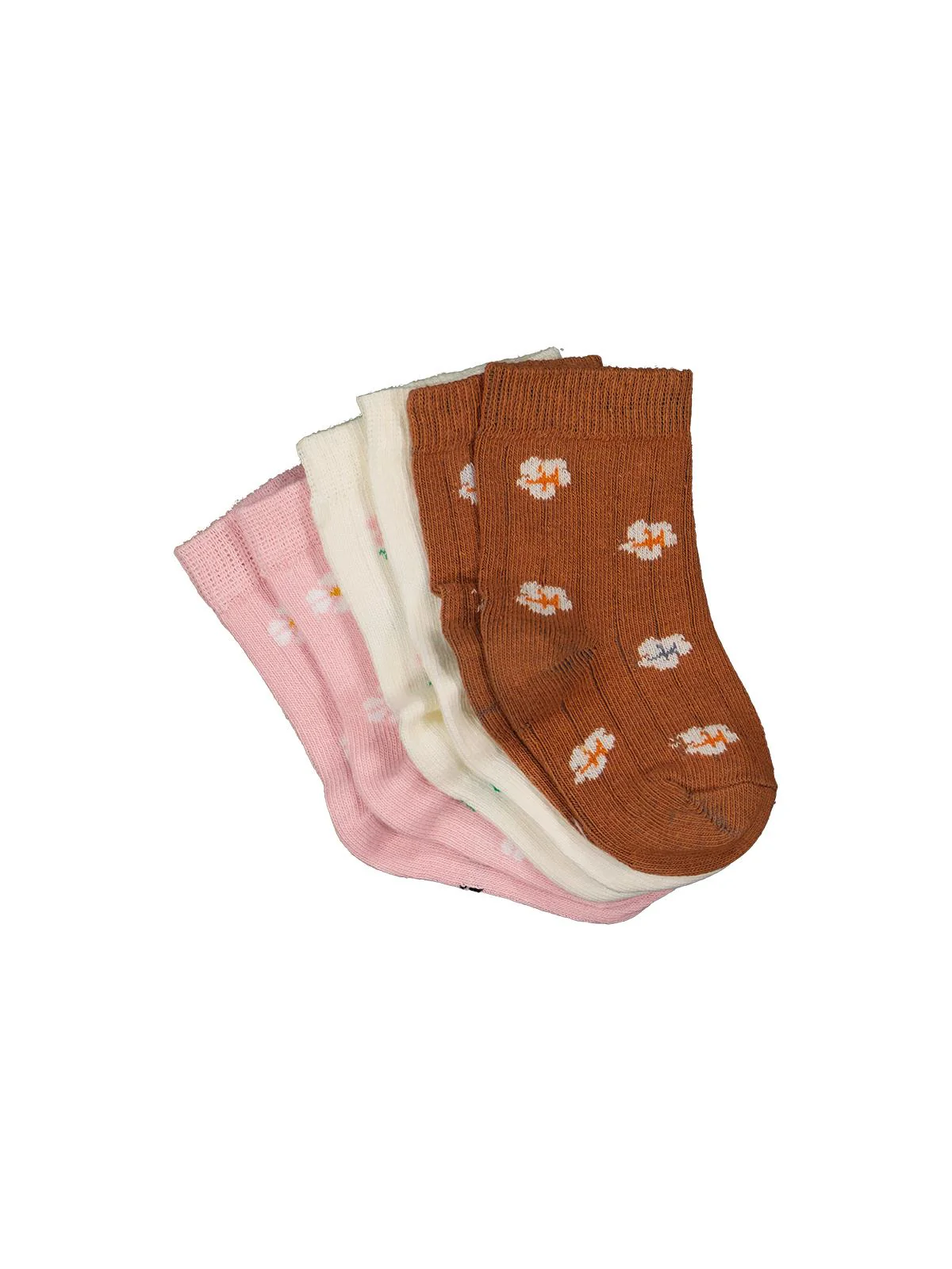 Civil Baby Derbili Çiçek 3'lü 6-18 Ay Bebek Kız Çorap Set - Image 4
