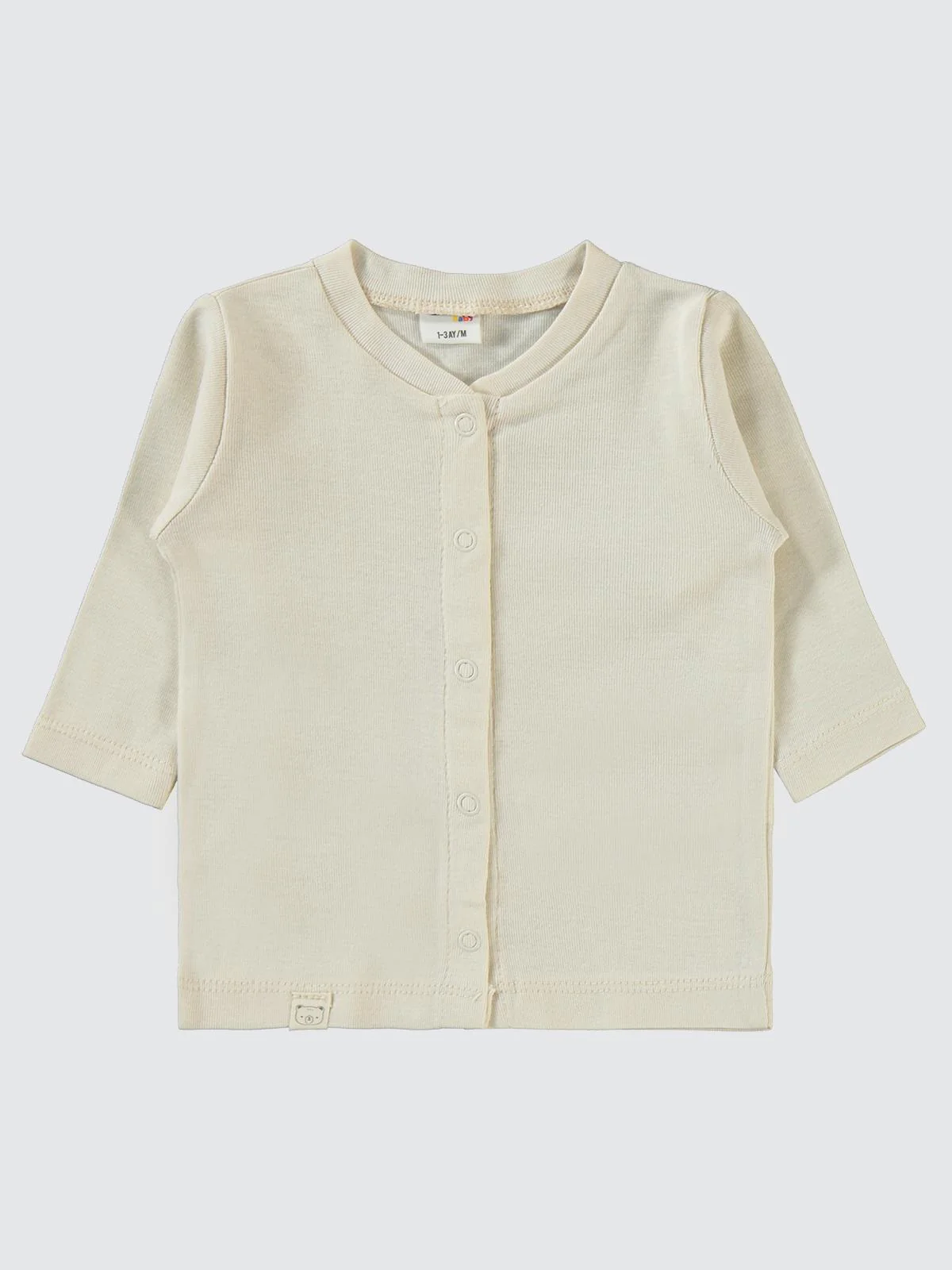 Civil Baby Düz 1-6 Ay Pijama Takımı - Bej - Image 2